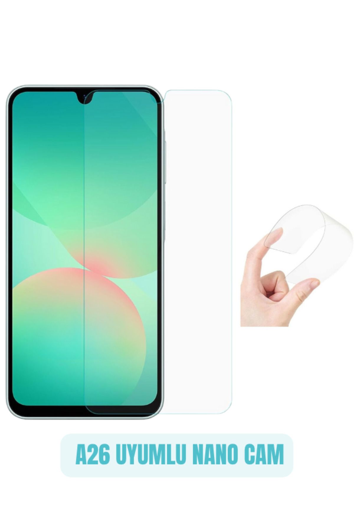 EVAX (ESNEK NANO CAM) Samsung Galaxy A26 Uyumlu Ince Darbe Korumalı Esnek Nano Ekran Koruyucu