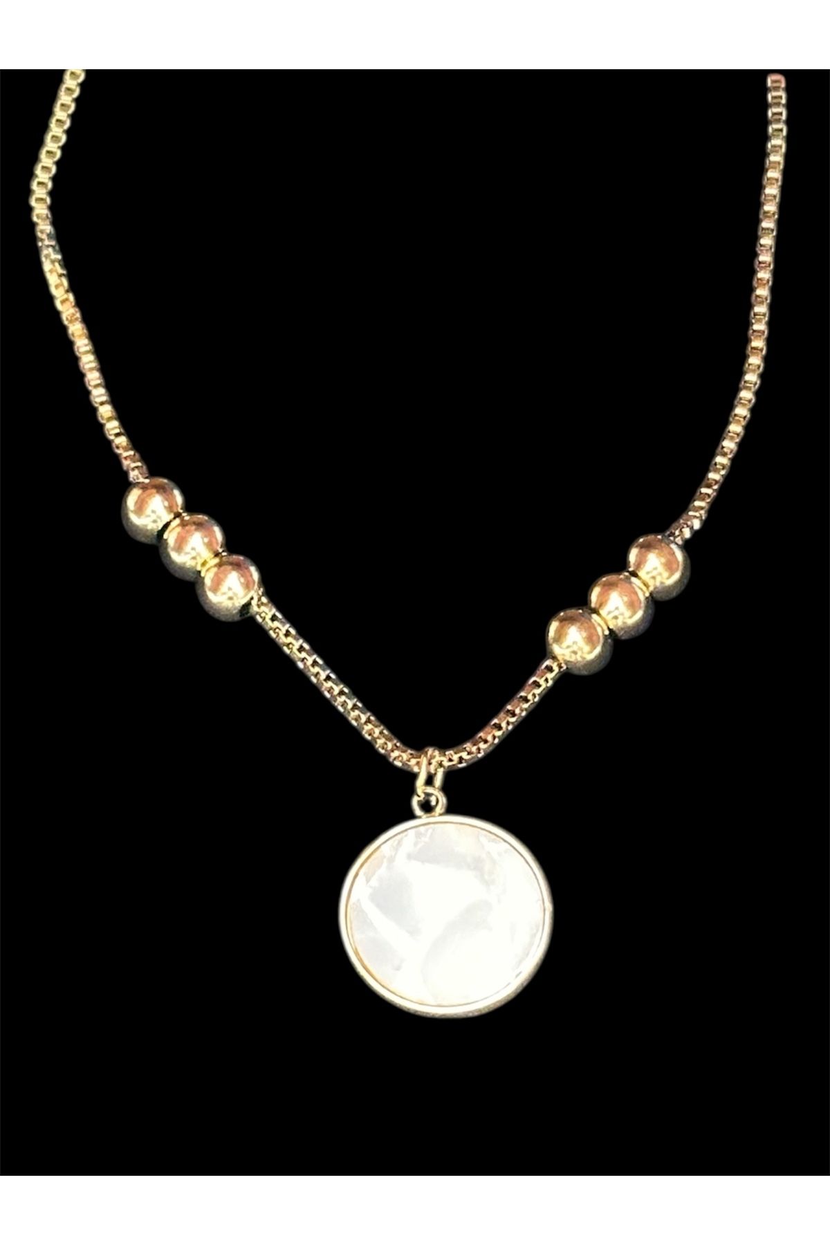 lolajewelry luxury steel gold renk dorika Sedefli gold renk çelik Halhal