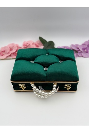 Uğurlu Hac Kapitoneli İncili Çanta Çeyizlik Set