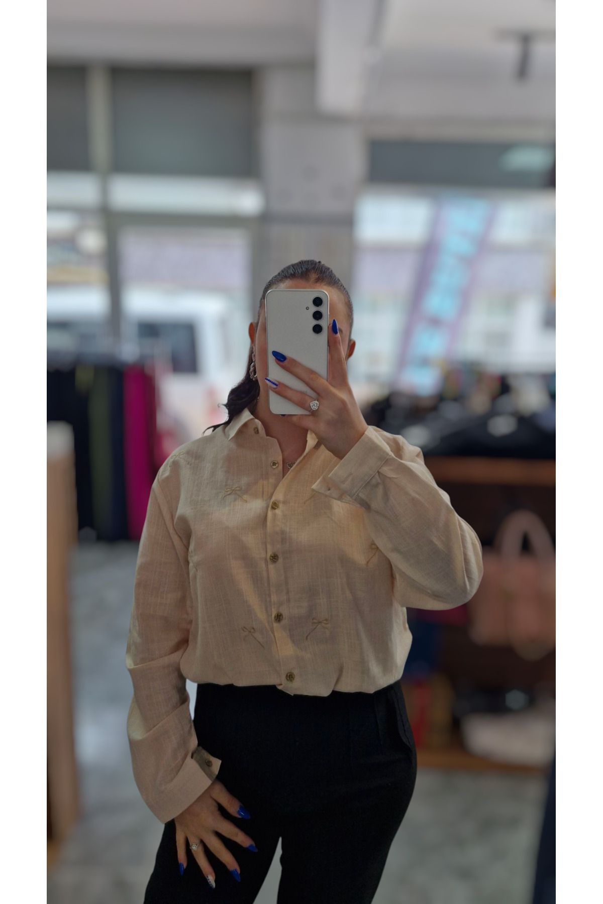 Bluebutik Desenli gömlek