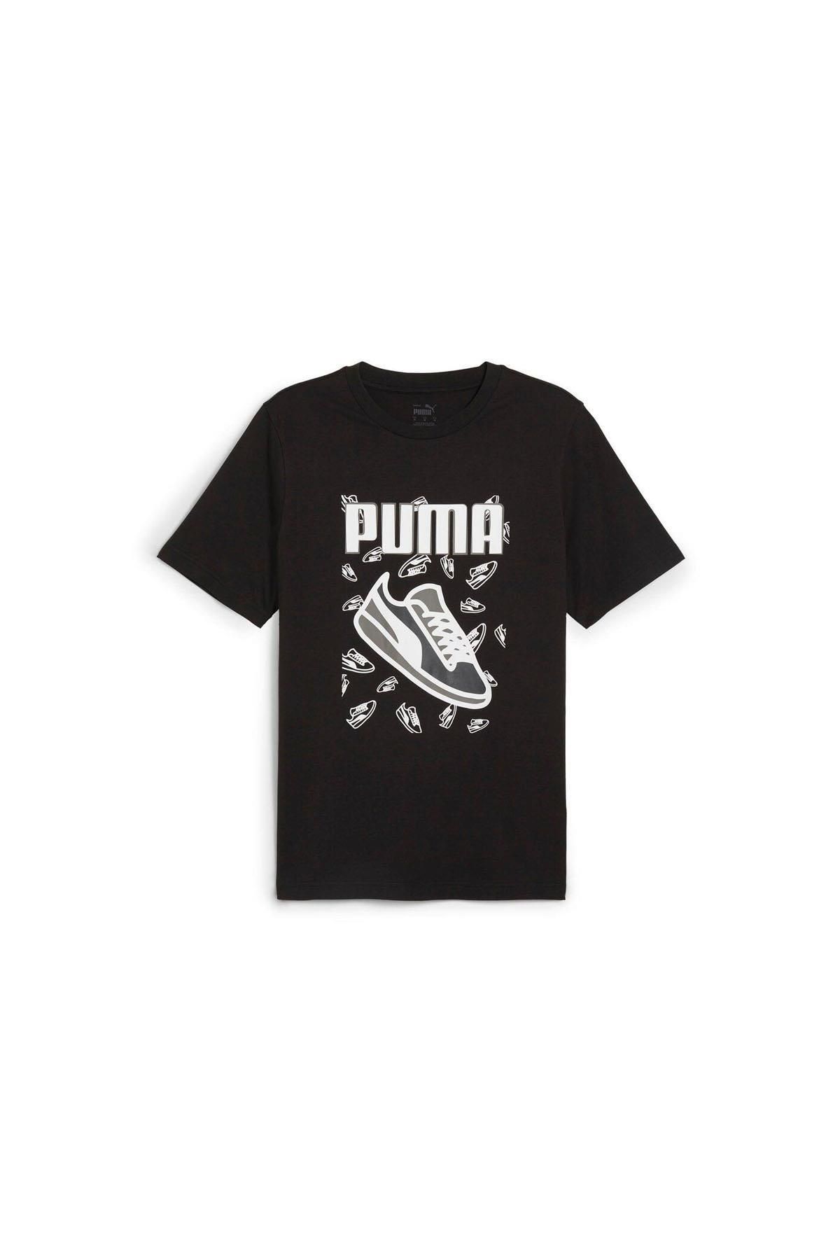 Puma GRAPHICS SNEAKER TEE Giyim Erkek