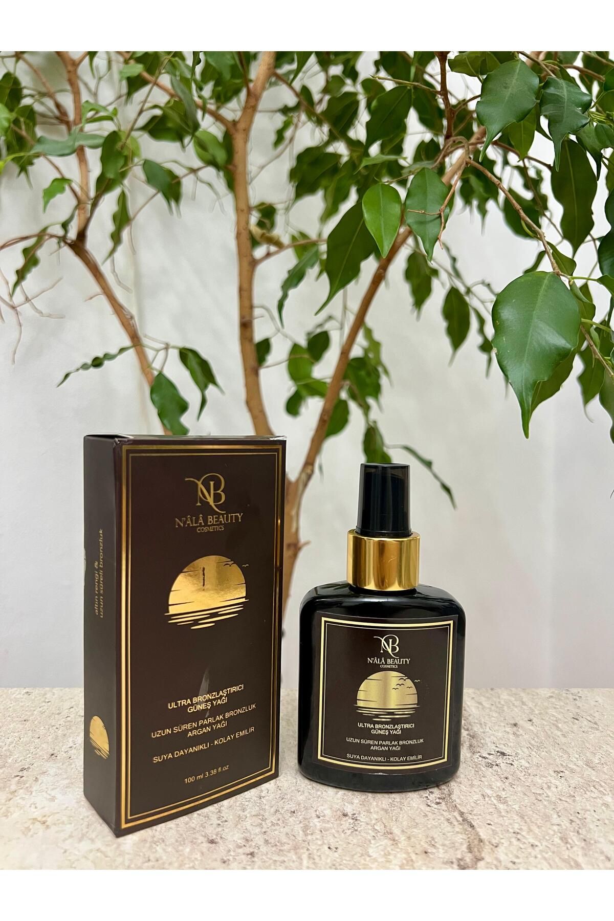 Nala Beauty Cosmetic Ultra Uzun Süre Bronzlastırıcı Esmerlik Veren Suya Dayanıklı Argan Yağı E Vitaminli Güneş Yağı 100ml
