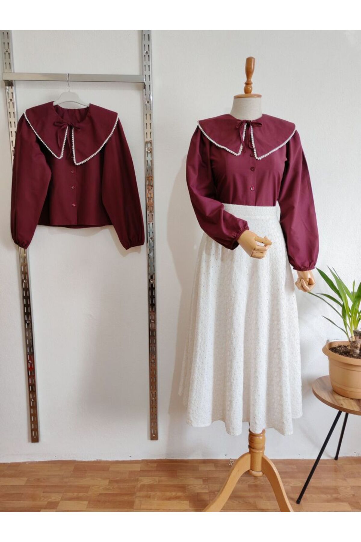 Butik İNCİ YAKA GÖMLEK