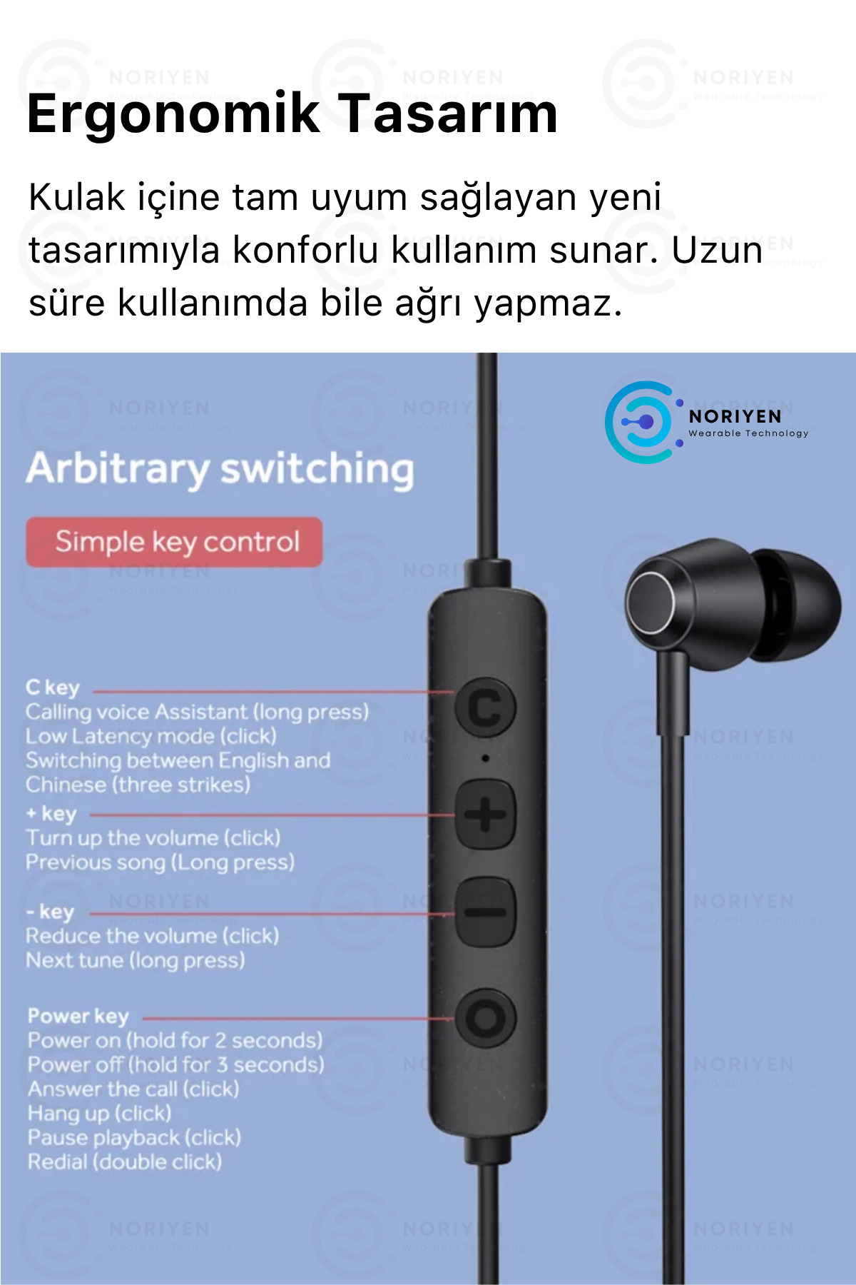 Pro Sport 150 Saat Şarj Mikrofonlu Su Geçirmez Ofis Oyun Spor Modlu HD Ses Manyetik 5.3 BT Kulaklık