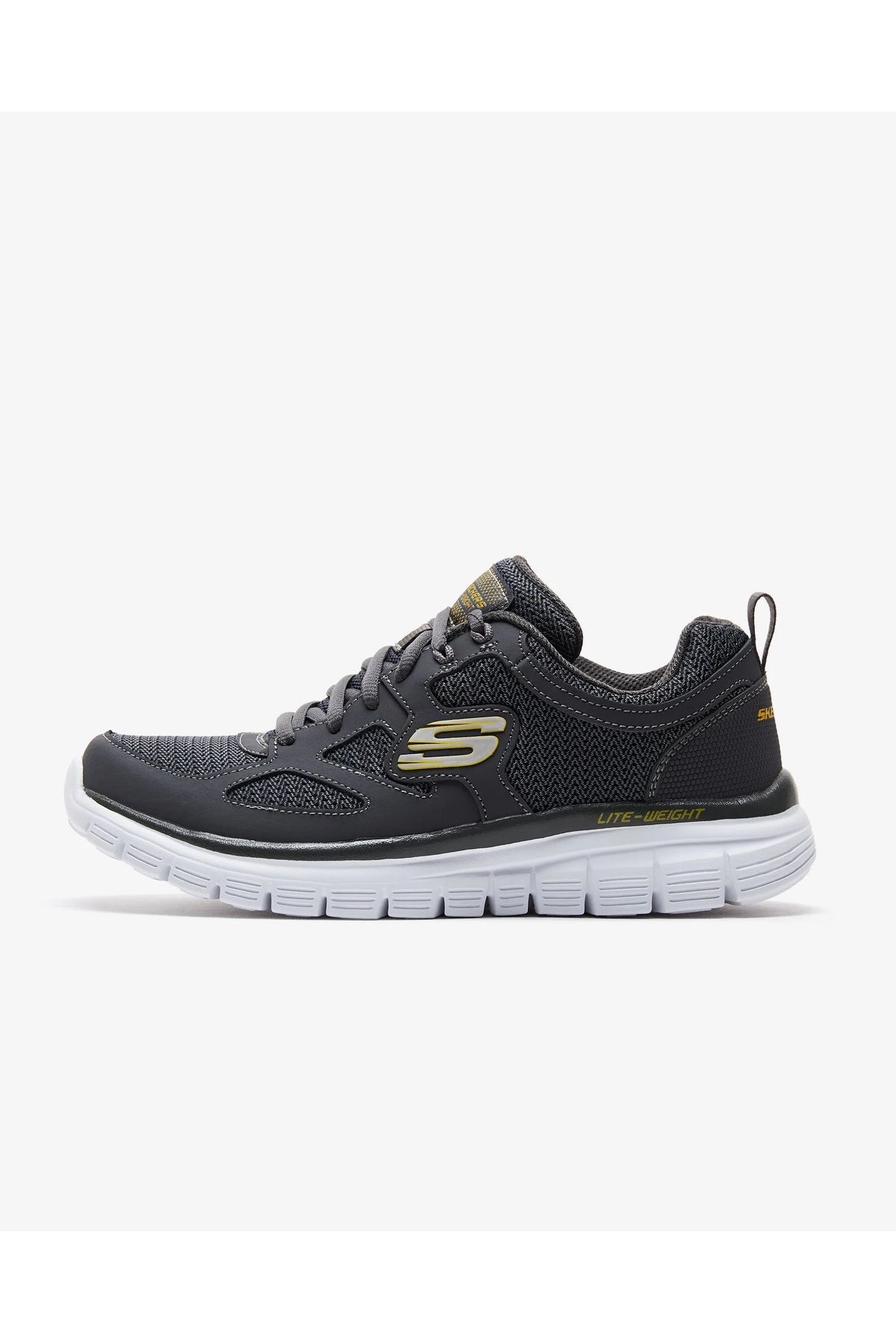SKECHERS-LITE-WEİGHT QTR OVERLAY W/TWO Pantofi sport gri pentru bărbați 1