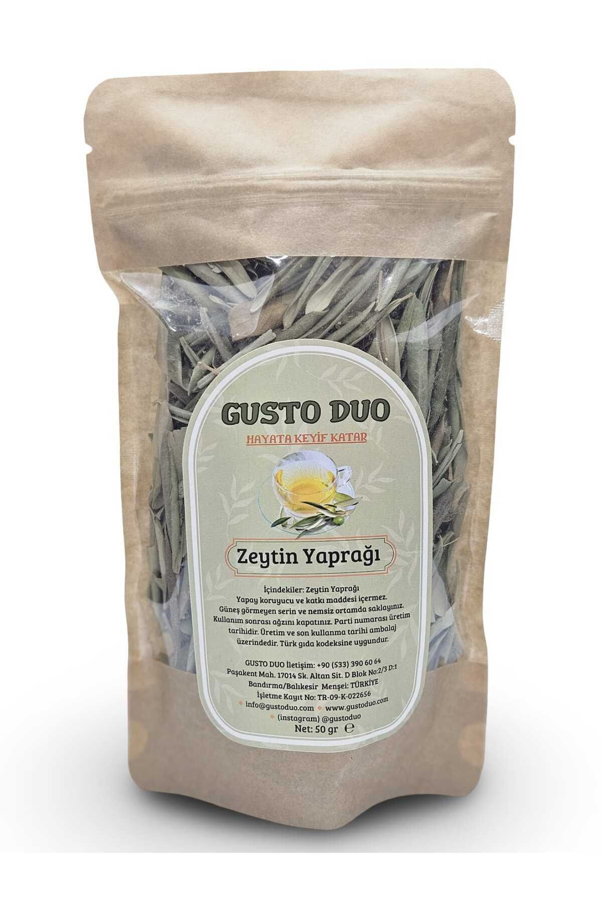 GustoDuo Zeytin Yaprağı Yapay Koruyucu Ve Katkı Maddesi Içermez 50 gr