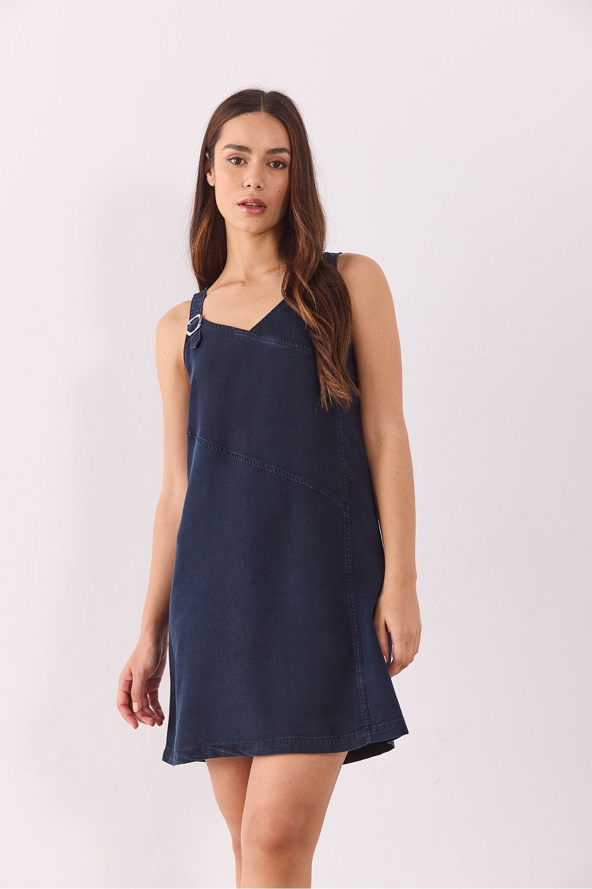 VENA-Rochie de blugi albastru negru Clean Fit (Tencel) Angelica 3