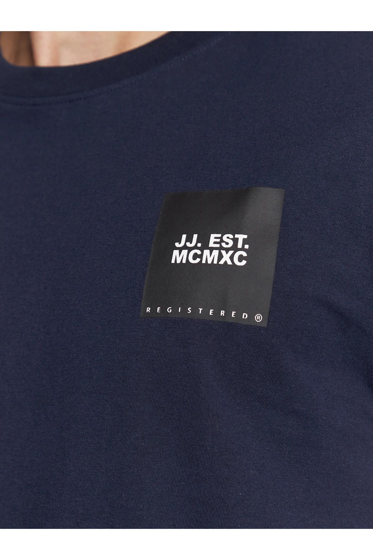 تی شرت ورزشی آبی مردانه آقایان NAVY اورجینال Jack Jones Jack & Jones