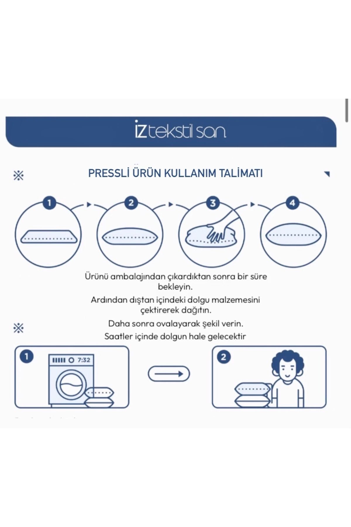 İzgi Concept-Premium Smooth Kirlent Inner Pillow |   100% Silicone Filler |   Rectangular Seat Pillow |   7 Different Sizes 5