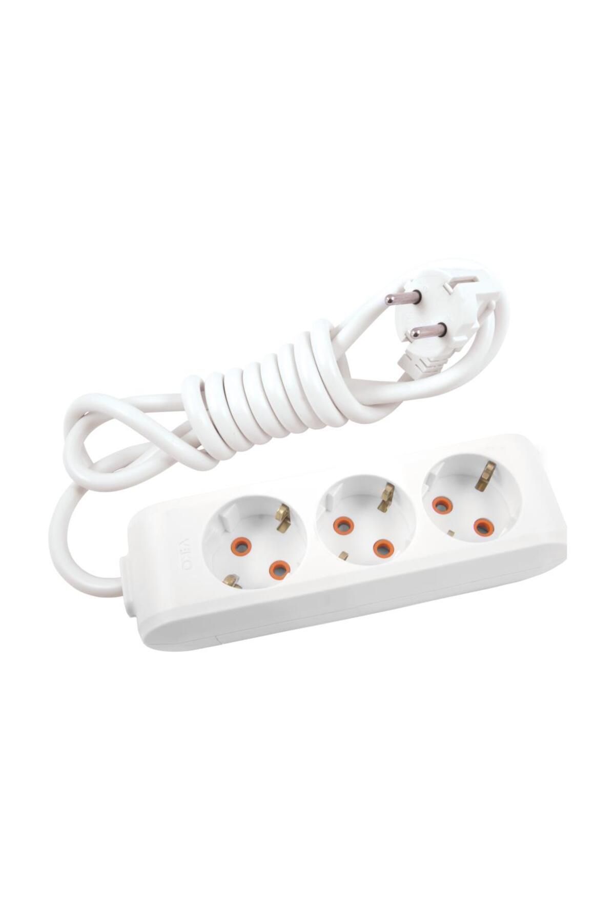 VİKO-Viko Multi-Let Triple Socket Grounded Wired-5 Mt 1