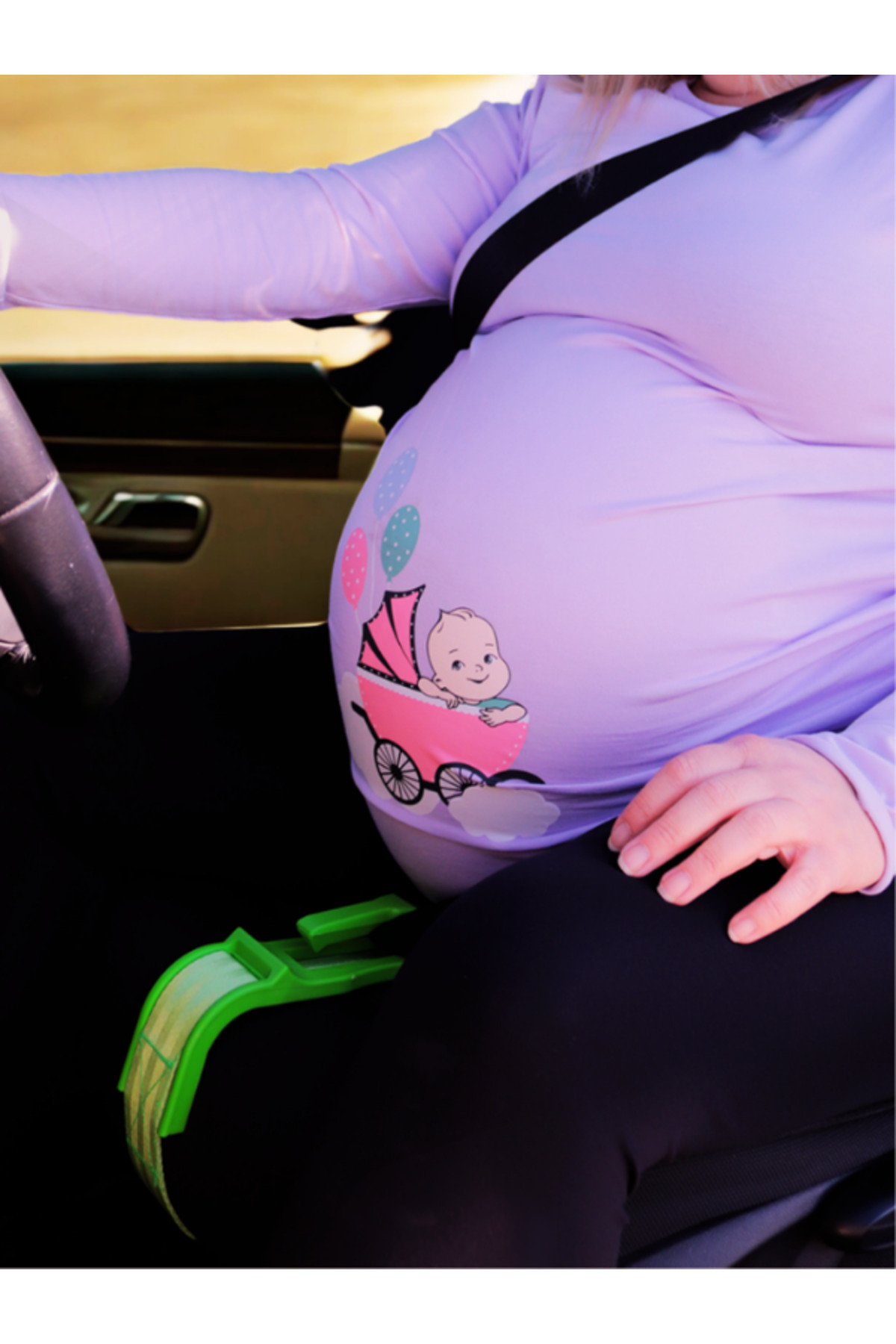 EGGBABY Hamile Emniyet Kemeri Aparati Kırmızı fotoğrafı 5 (önizleme)