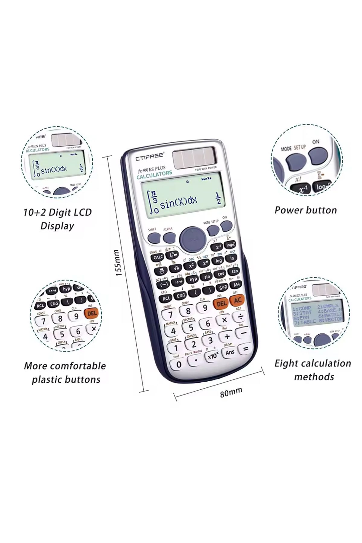 Choice-FX-991ES PLUS Calculator forFX-991ES-PLUS Original Scientific Calculator 417 Functions For High Scho 3