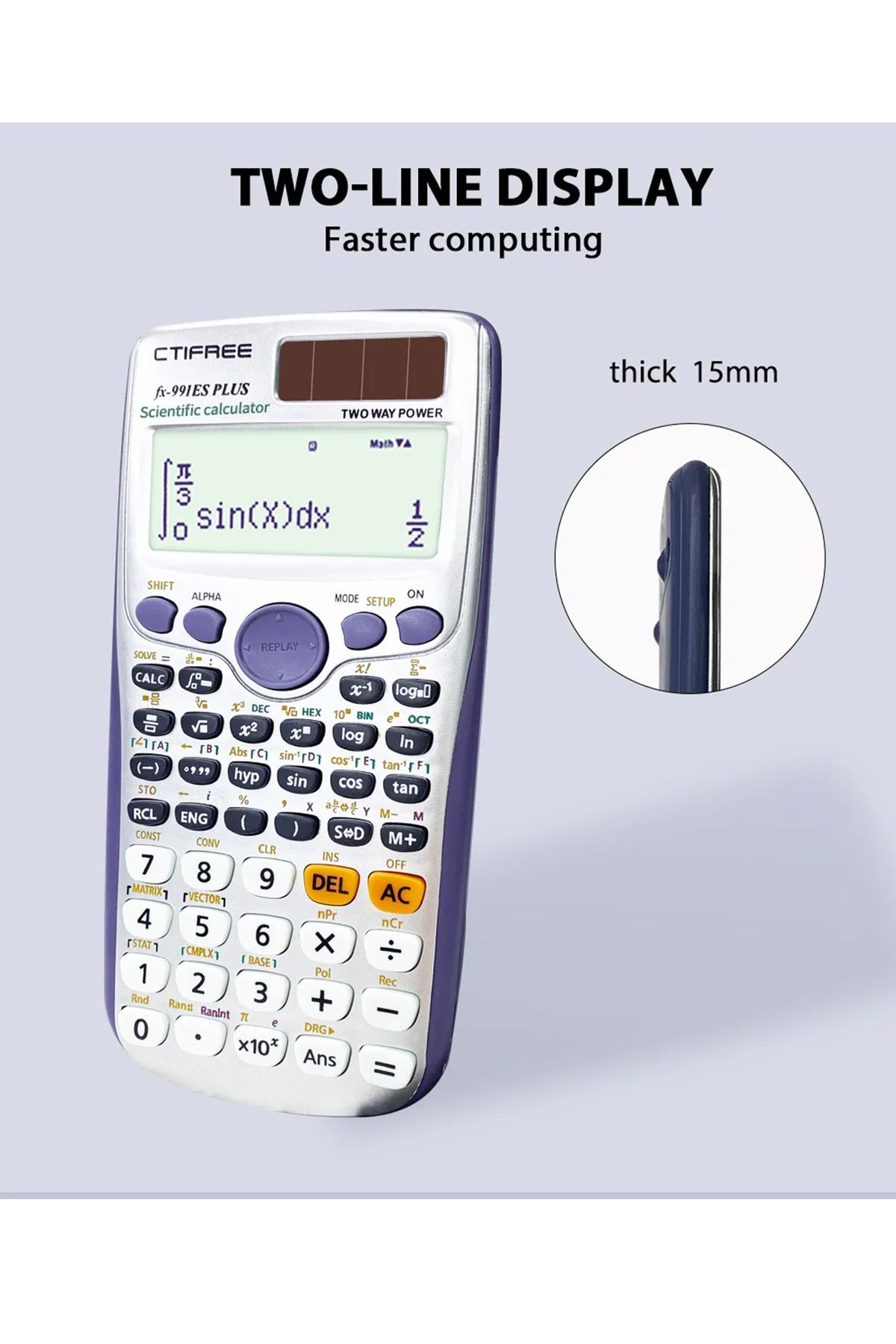 Choice-FX-991ES PLUS Calculator forFX-991ES-PLUS Original Scientific Calculator 417 Functions For High Scho 6