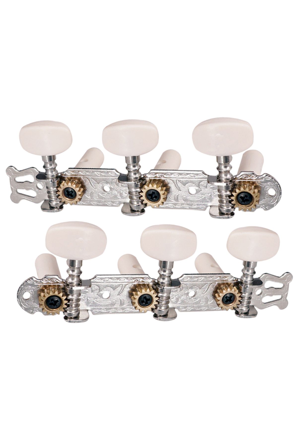 Choice-2pcs 3R3L Classical Guitar String Tuning Pegs Keys Tuners With White Button Durable Guitar Tuning... 3
