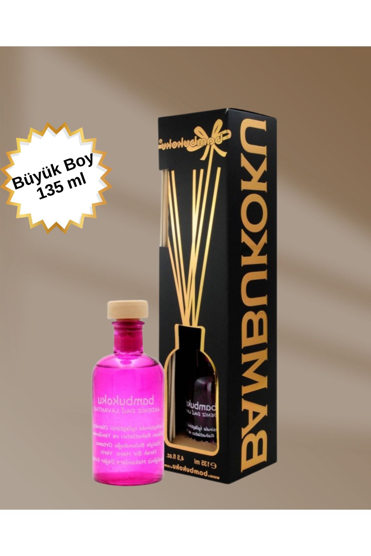 FU GLOWIS Büyük Boy 135 ml Oda Parfümü – Lüks Sunum | Özel Seri | Kare Şişe Tasarım | Amber Kokulu