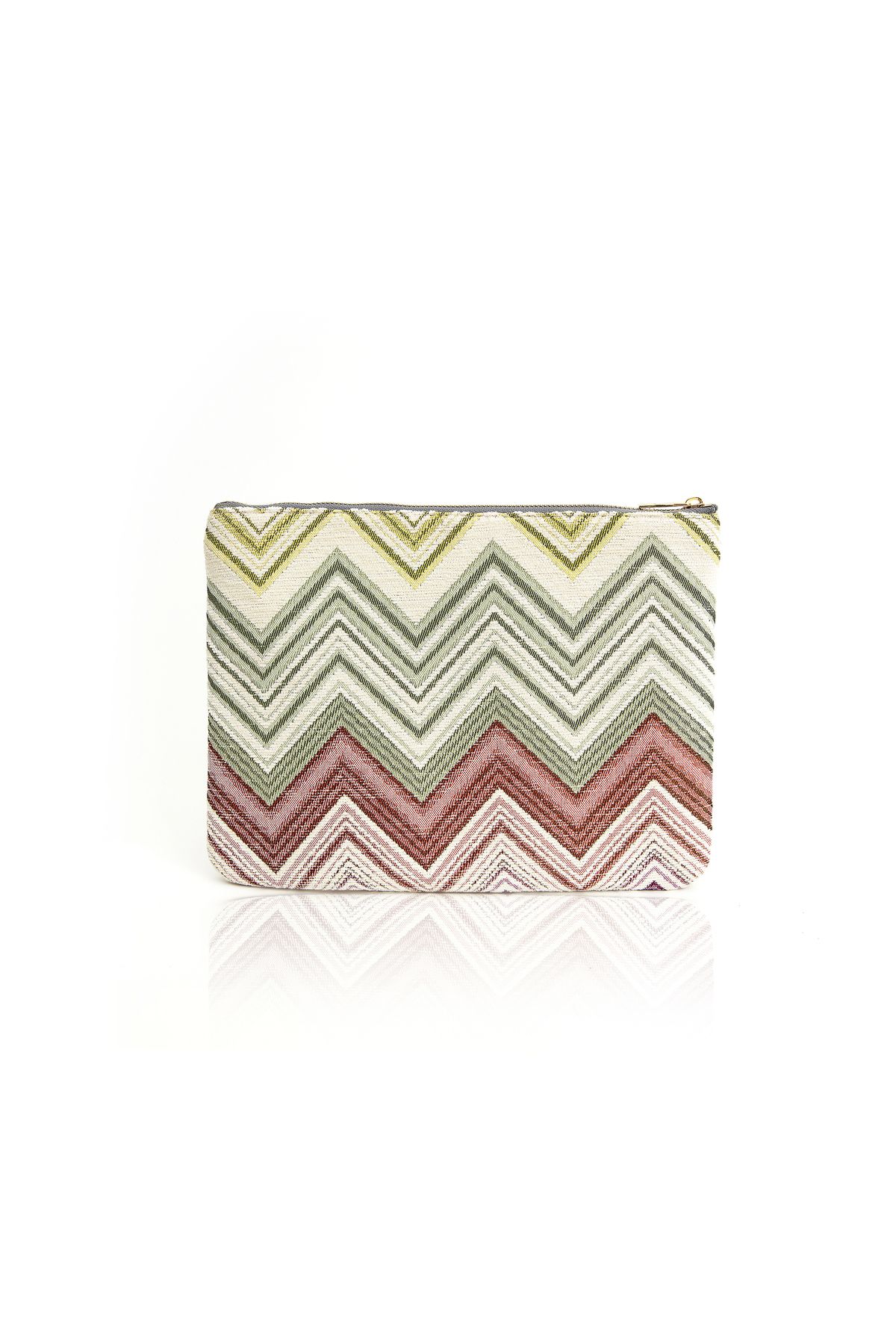 VIVION Zigzag Clutch Çanta