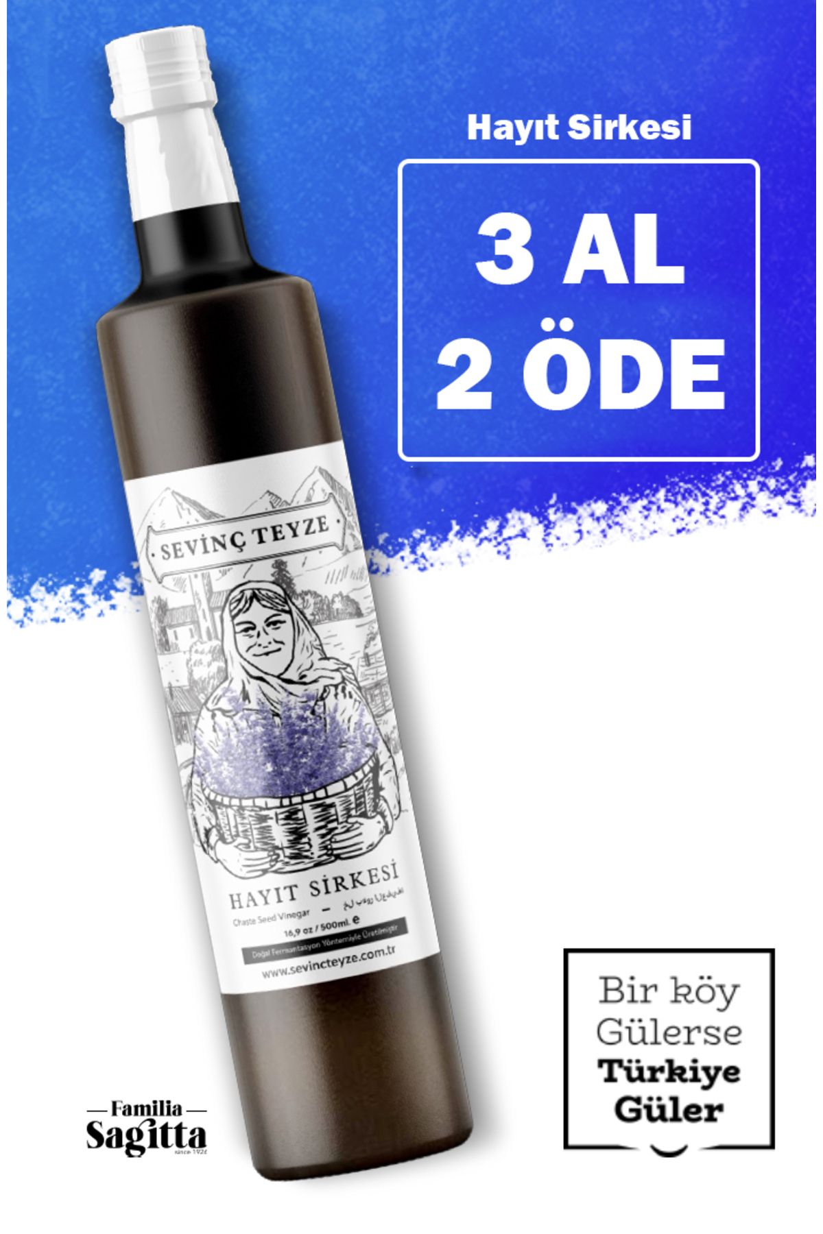 Hayıt Sirkesi, Chaste Vinegar 500ml.