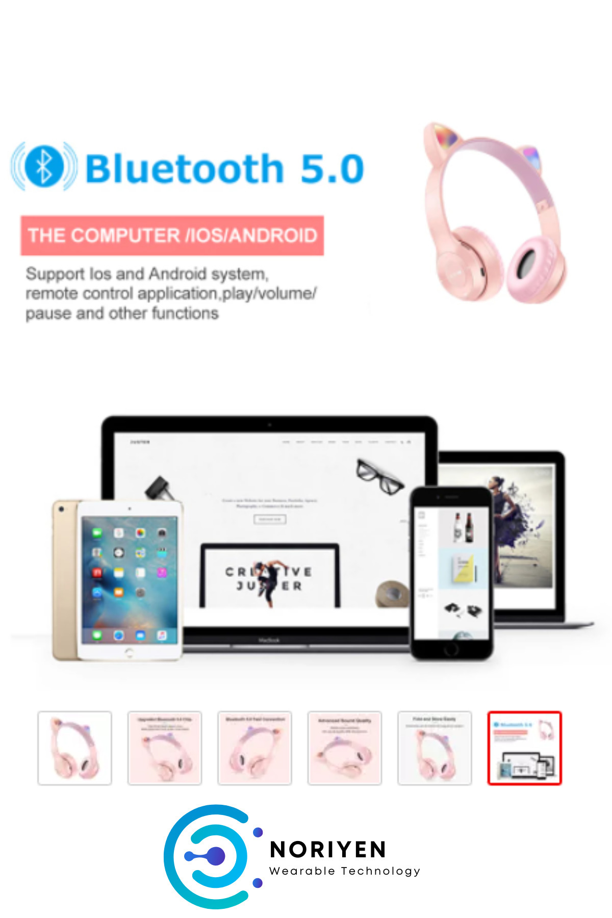 Kız Çocuklar Için Kedi Kulaklı Işıklı Mikrofonlu Kablosuz Bluetooth Kedili Çocuk Kulaklık