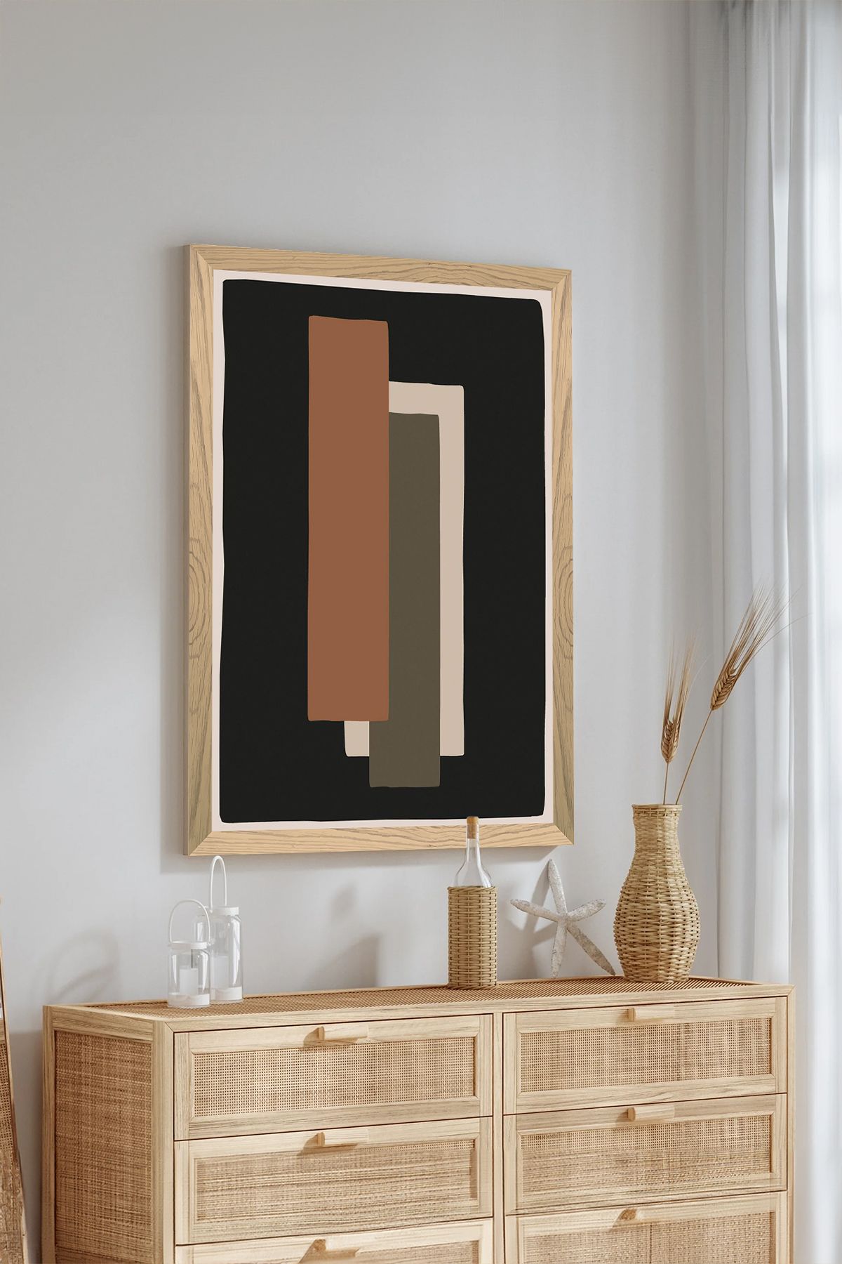 Artavessa-Pantene Color Series MDF Tablu 33x48 cm - Model 4 cu Aspect de Cadru din Lemn One Piece 2