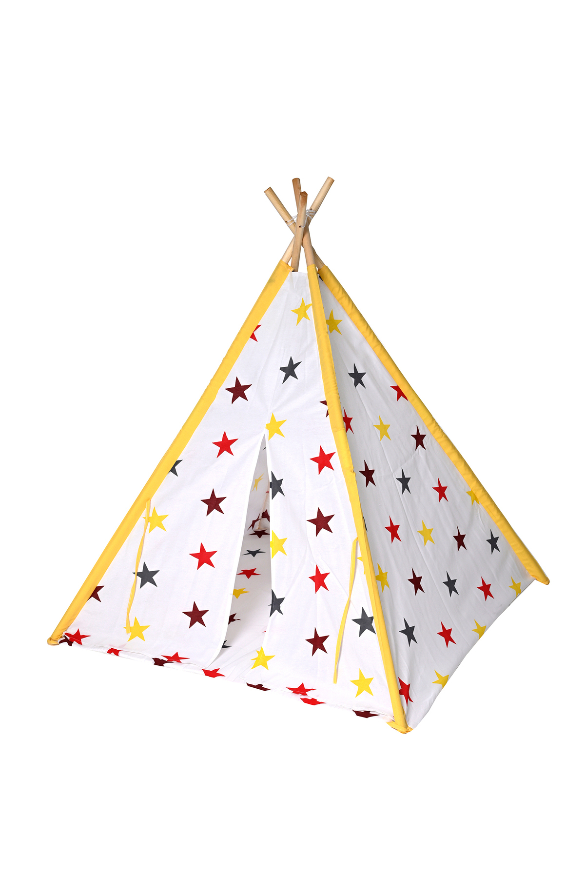 SafeMom Ahşap Kızılderili Bebek Çocuk Oyun Çadırı - Stars fotoğrafı 7 (önizleme)