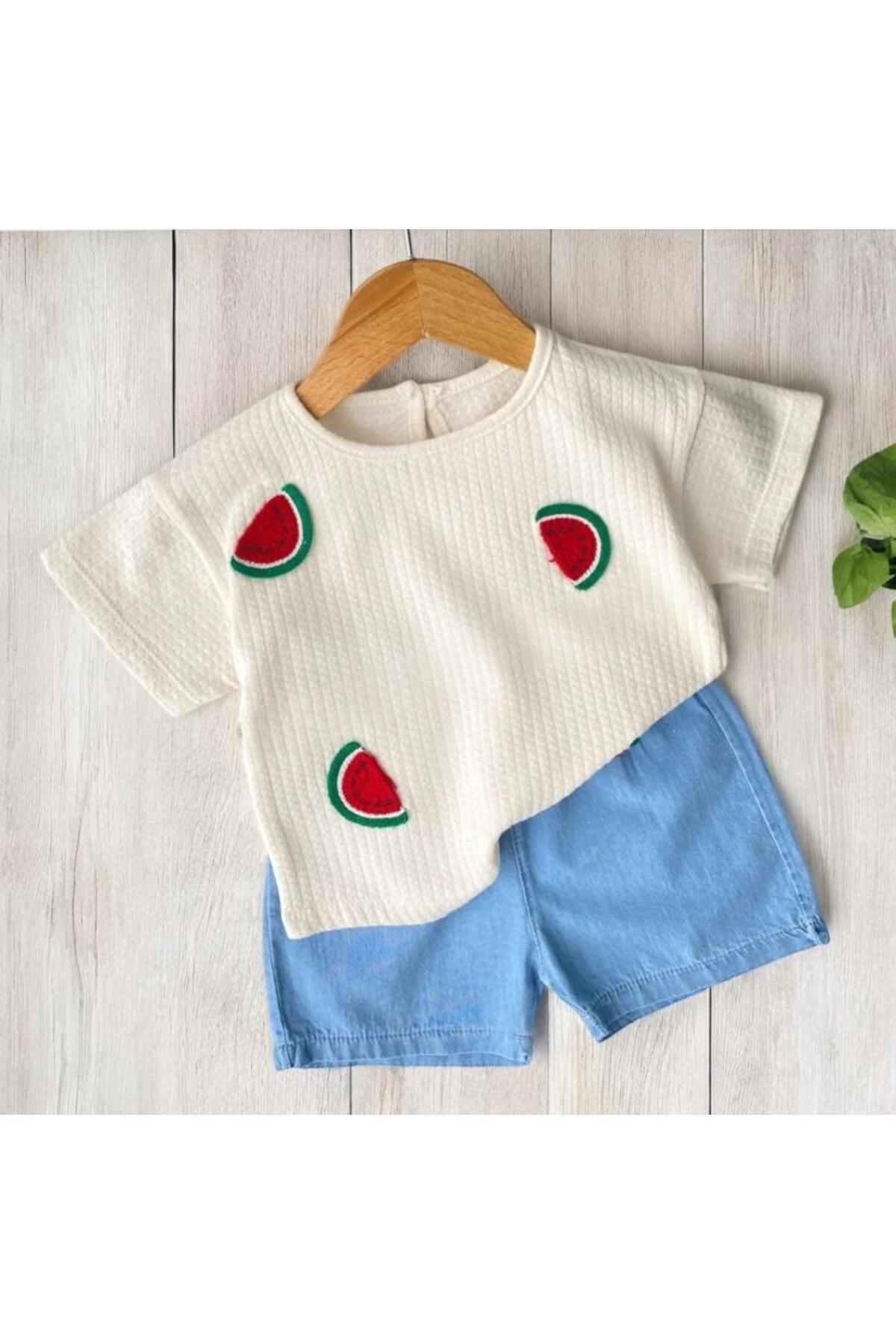 Watermelon Printed Baby Girl Duo Set