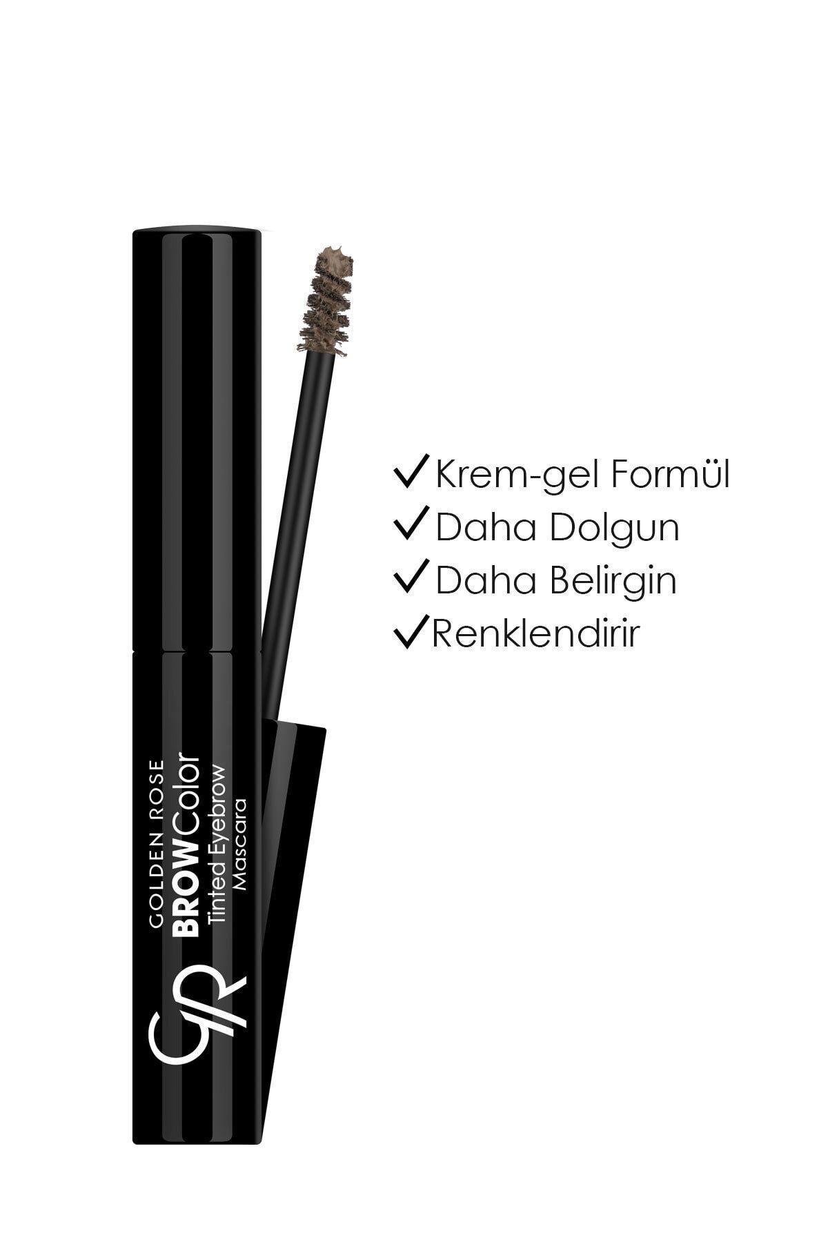 ریمل ابرو رنگی Brow Color - 03 Ash - قهوه‌ای، ریمل ابرو حجم‌دهنده و رنگ‌دهنده — قهوه‌ای MBDE — تصویر 3 از 6