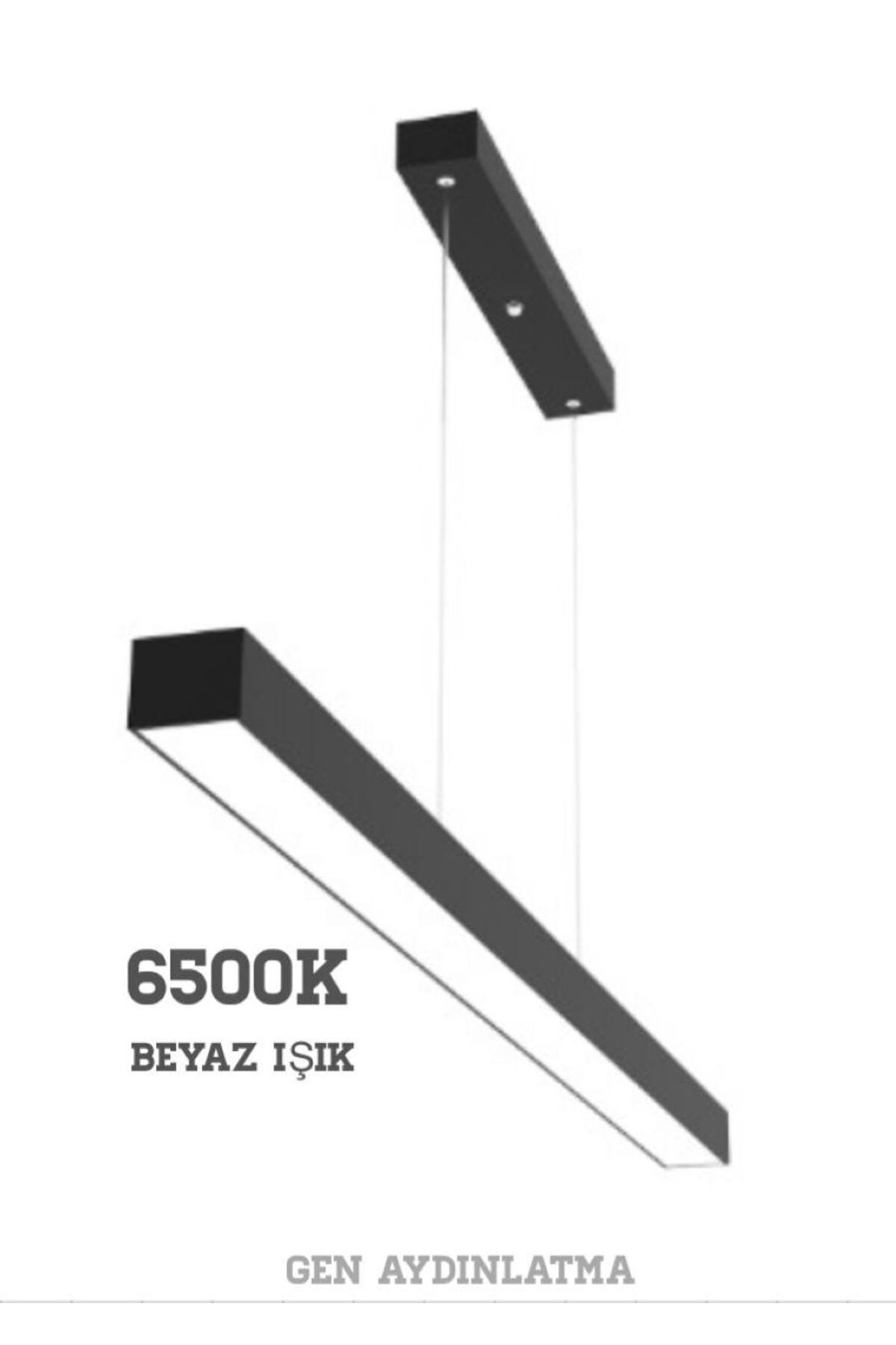 GEN AYDINLATMA Lineer 100 cm 40 watt Siyah Kasa Beyaz Işık