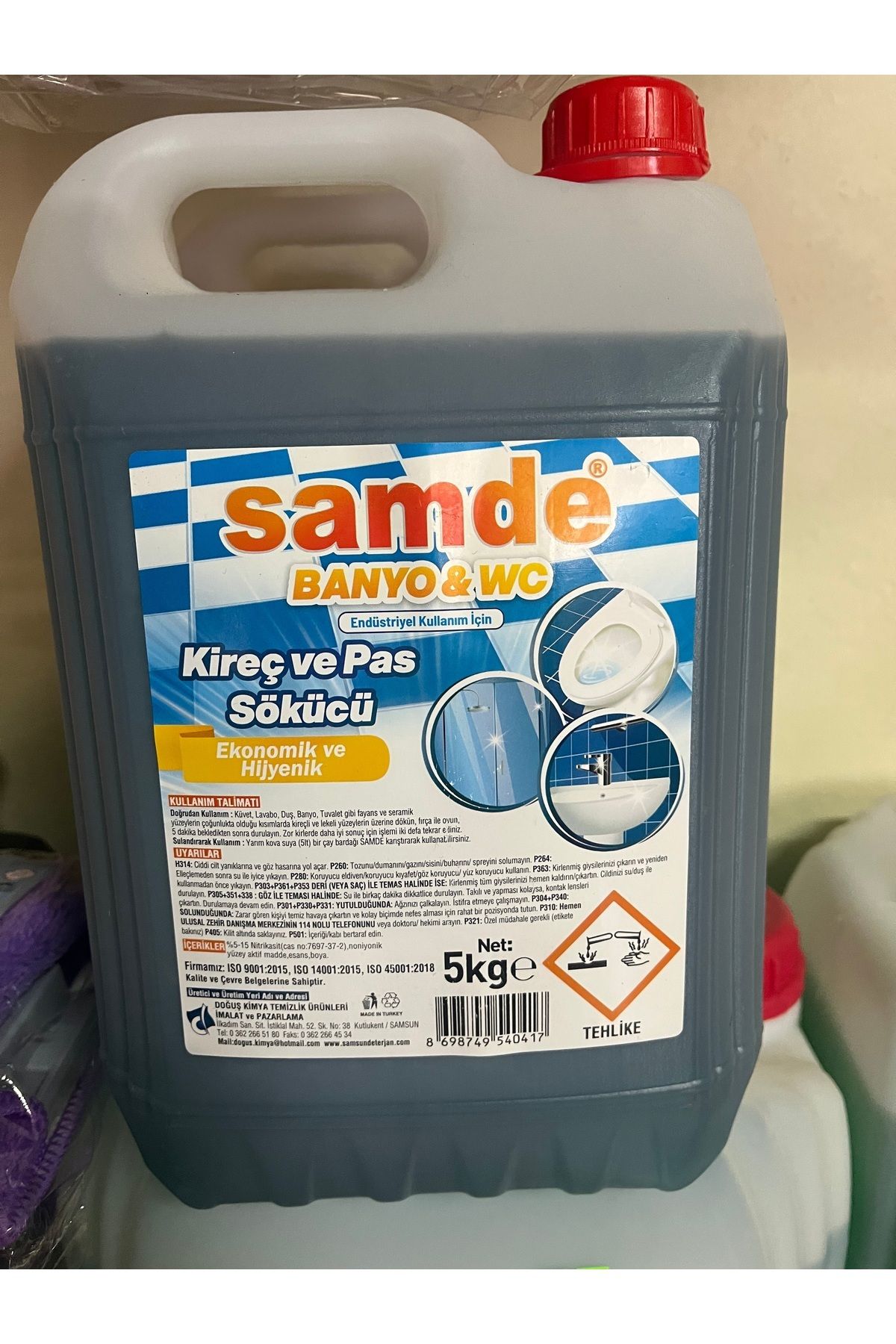 samde Banyo Ve Wc Temizleyici 5kg