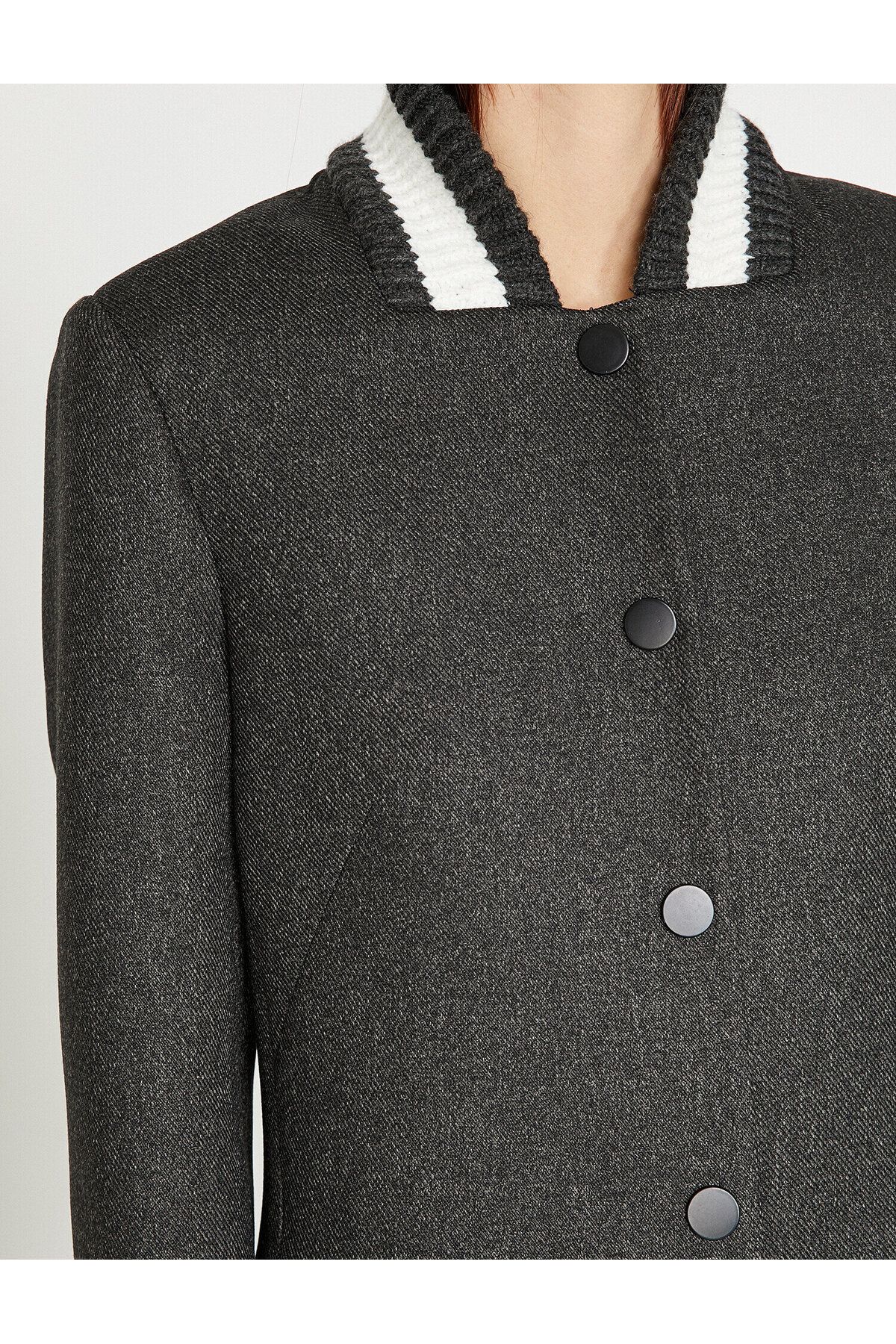 Koton-Button Detailed Coat 5