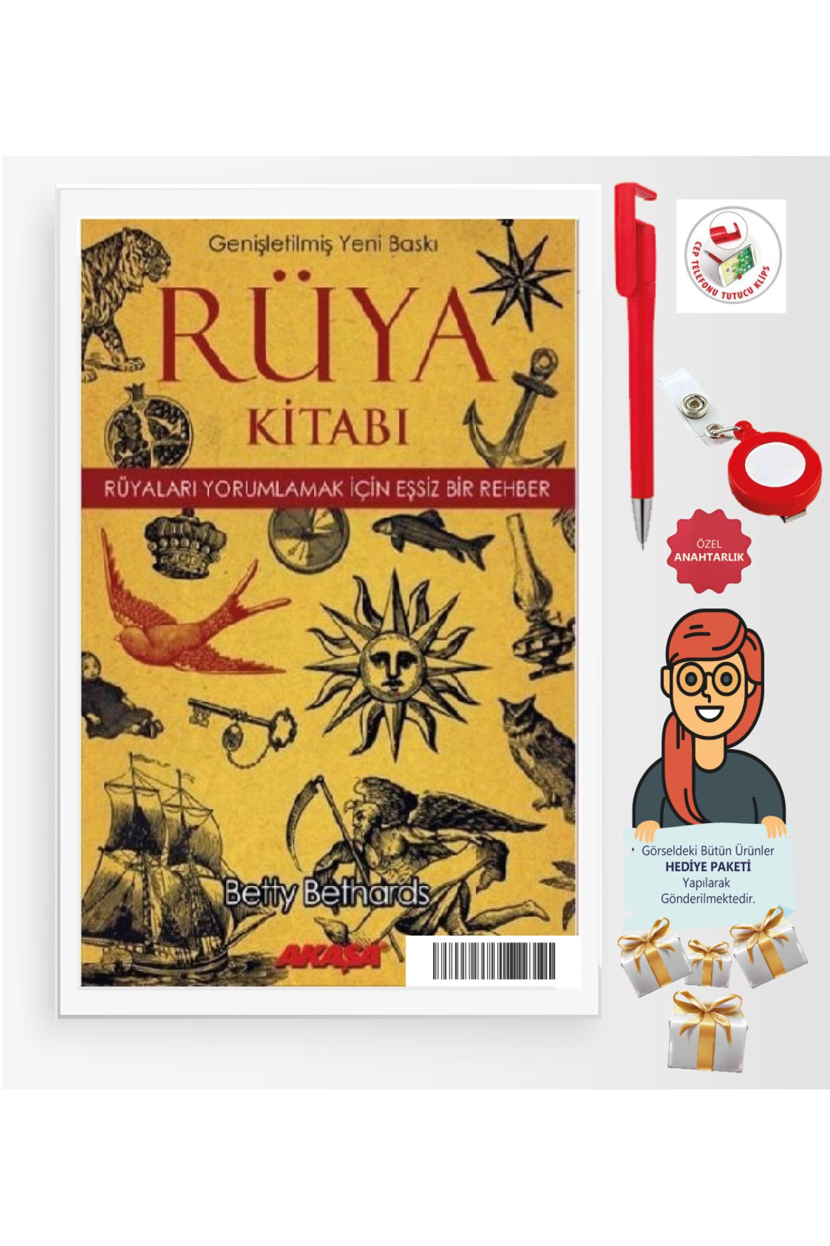 Akaşa Yayınları Maje Hediye+ Betty Berthards Rüya Kitabı - Rüyaları Yorumlamak 2li - Akaşa
