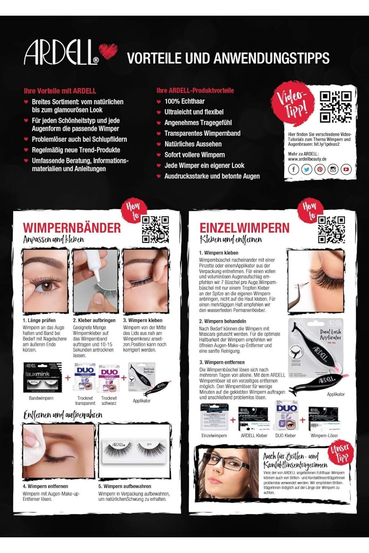 Ardell-Eyelash 110 Deluxe Kit Black - 2ct 7