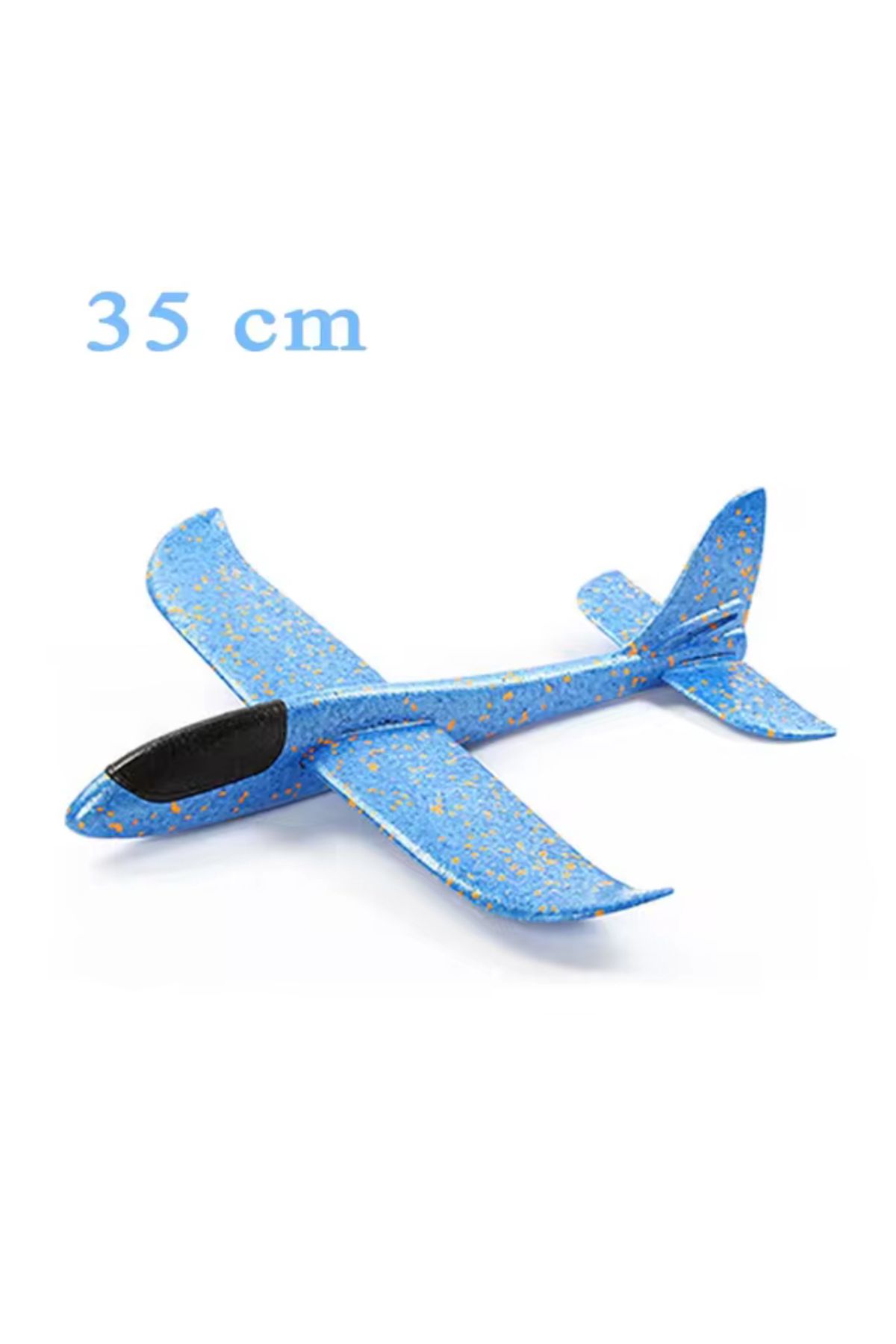 Charmer princesses mavi renk Oyuncak Uçak Köpük El Atma Uçak Eğlenceli Strafor Ucağı Büyük Boy 33/35 cm