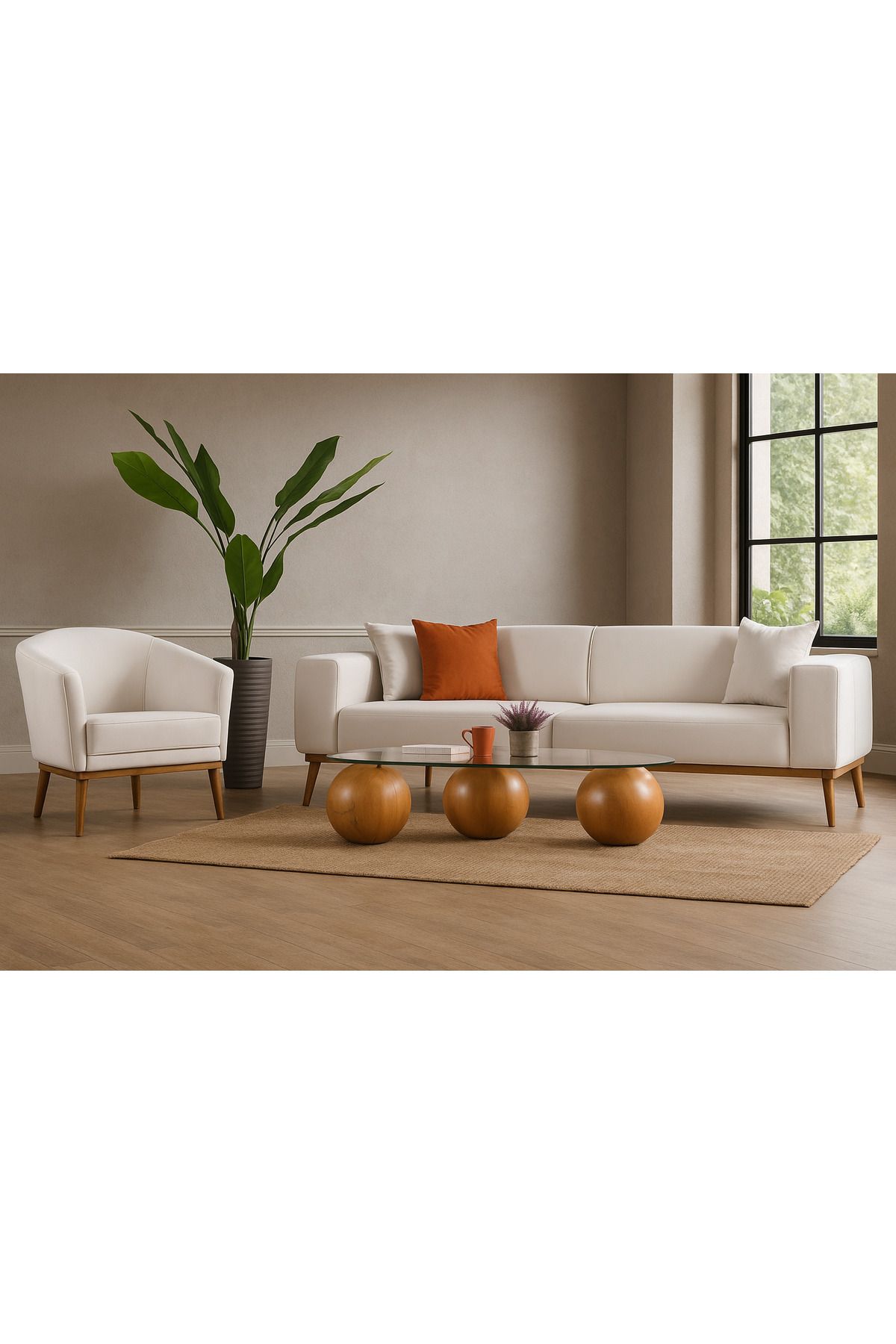 hame SandyHome Quenn 3 3 1 Koltuk Takımı
