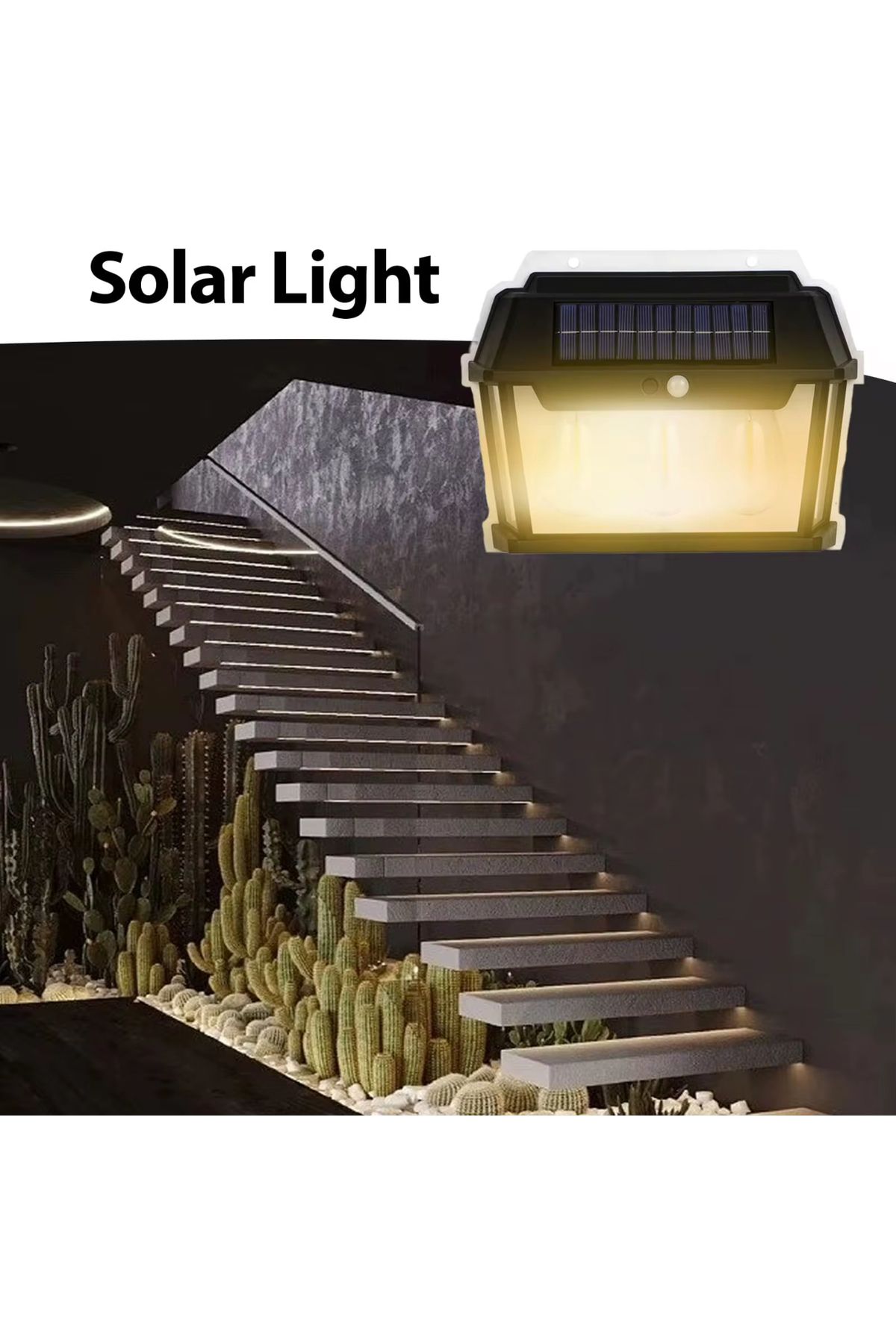 OEM-Lampă solară LED pentru exterior 38W cu 3 becuri 6