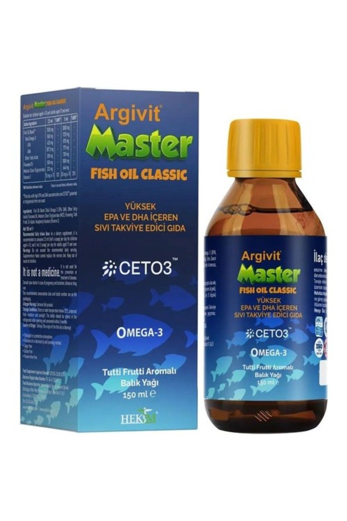 Argivit Argıvıt Master Fısh Oıl Classıc 150 Ml