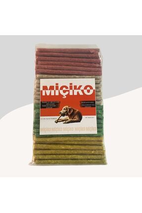 Miçikopet Köpekler Için 100lü Renkli Munchy Diş Sağlığı Ödül Çubuğu