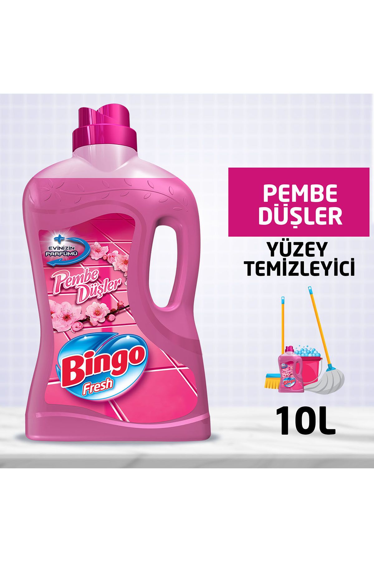 Fresh Yüzey Temizleyici 2,5 Lt Pembe Düşler Ekonomi Paketi 4'lü