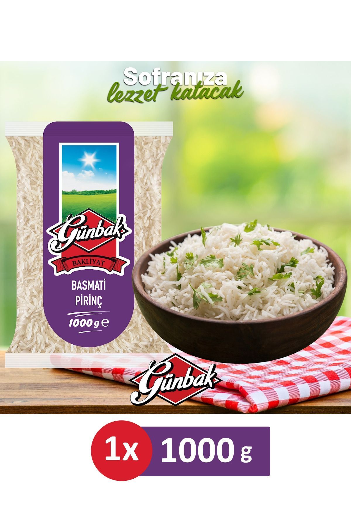 Günbak Basmati Pirinç 1 kg