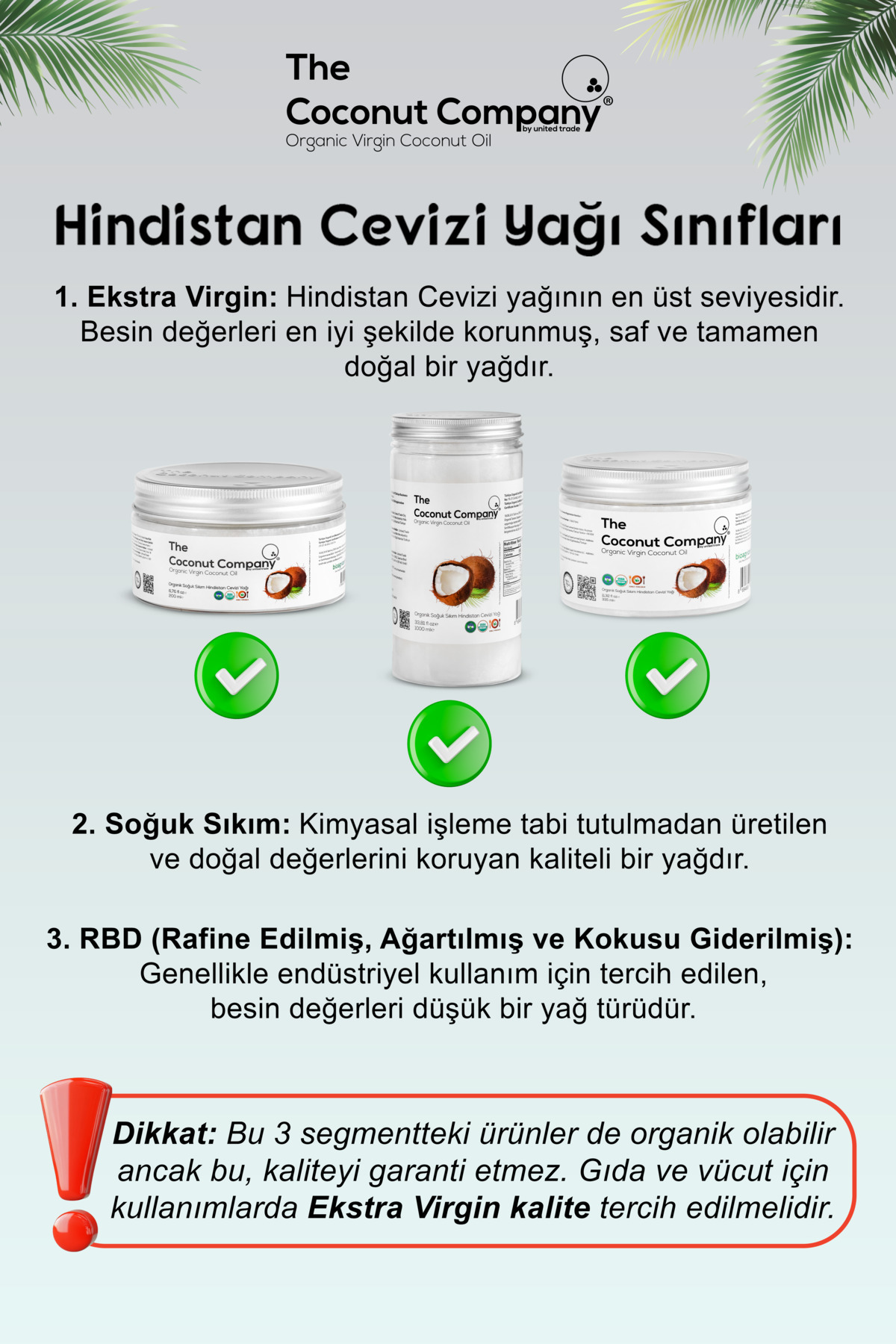 Organik Hindistan Cevizi Yağı Soğuk Sıkım - 335ml- 2 Adet — 4 — تصویر 5 از 6