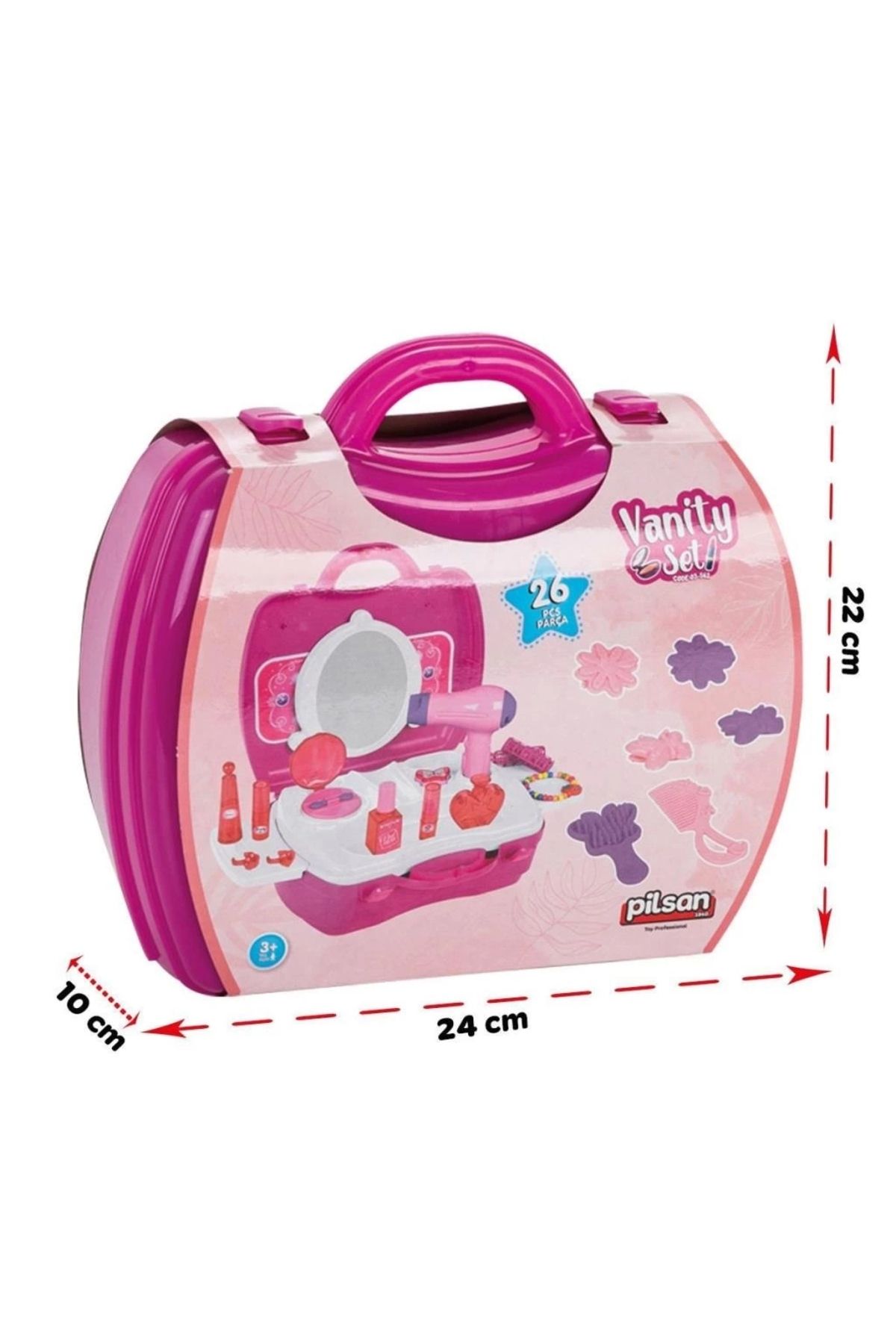 KdrElektronik-Makeup Set with Accessories Bag Child Development and Educational Toy 4