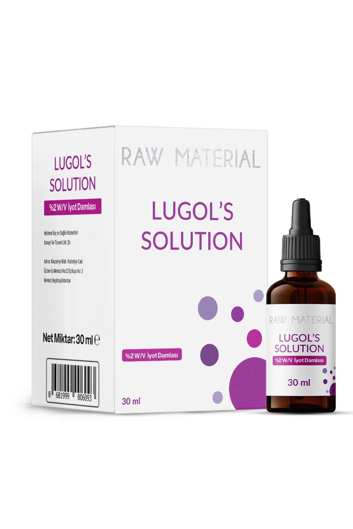 MORE THAN-Raw Material Lugol's Solution Iod 2% Drops 30 ml 5
