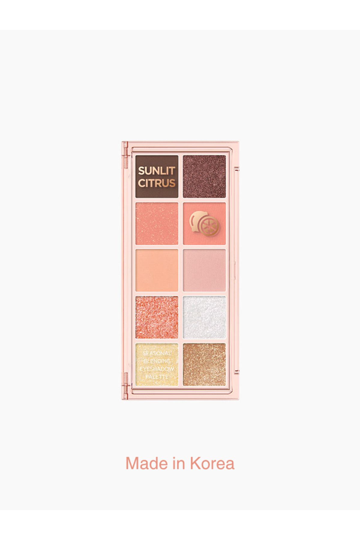 Peach C Seasonal Blending Eyeshadow Palette - Göz Farı Paleti - 04 Sunlit Citrus