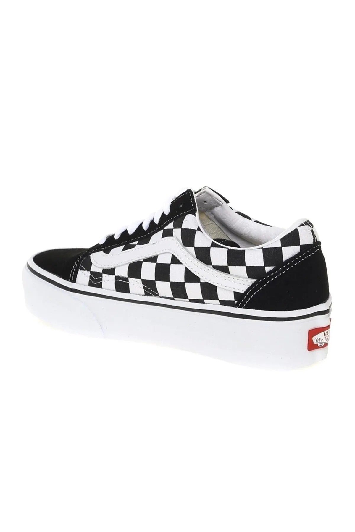 Vans-Dámská plátěná obuv Vn0a3b3uhrk1 Ua Old Skool Platform (šachovnice) Černá/tr Wht 3
