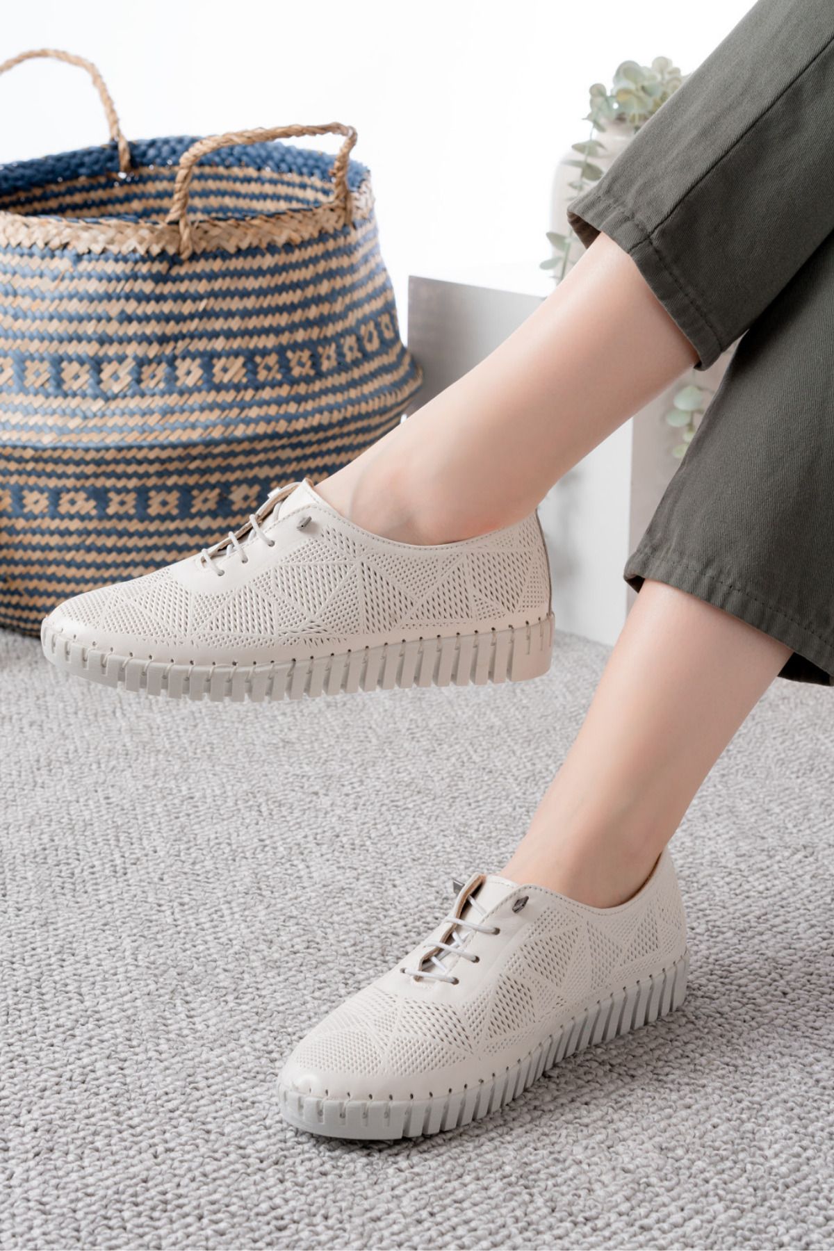 Dericalle shoes Hakiki Deri Kadın Yazlık Ayakkabı
