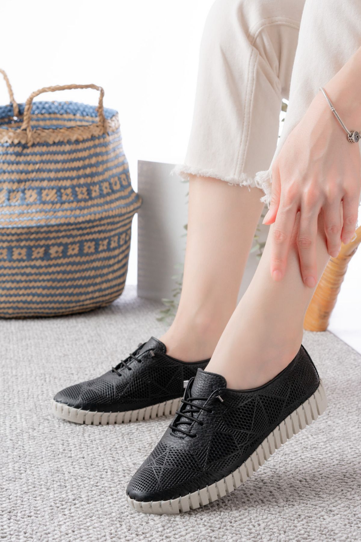 Dericalle shoes Hakiki Deri Kadın Yazlık Ayakkabı