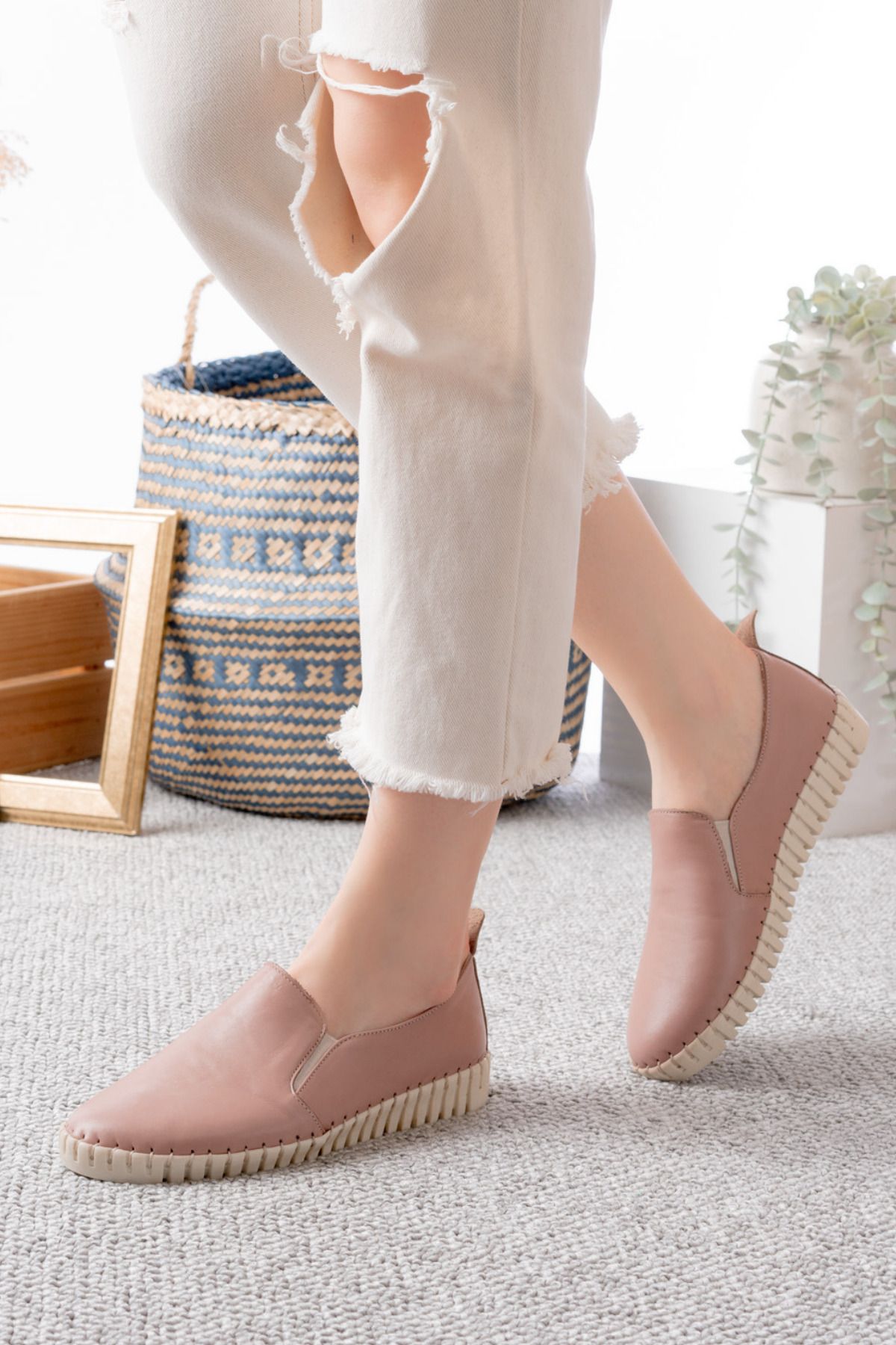 Dericalle shoes Hakiki Deri Kadın Yazlık Ayakkabı