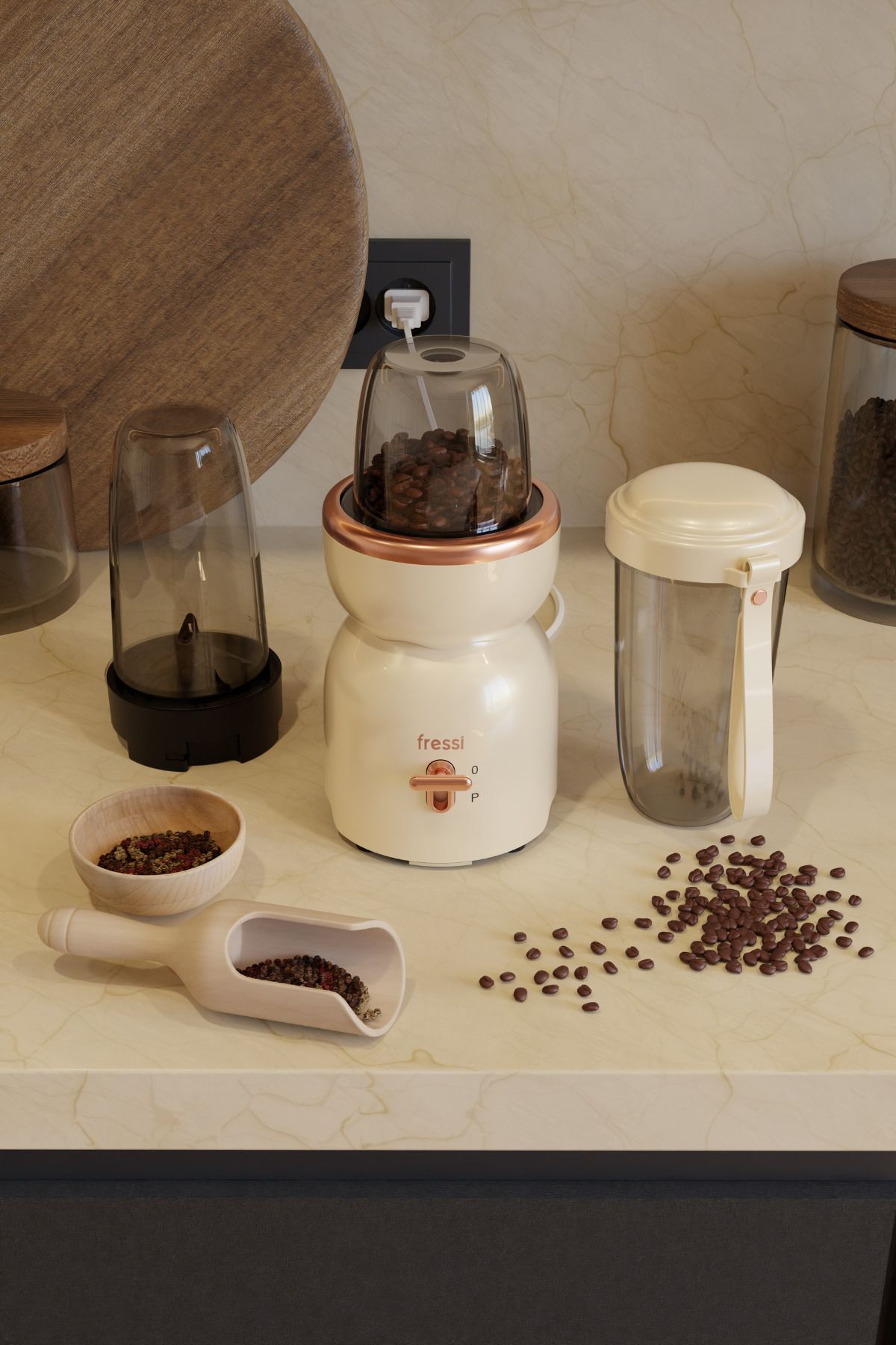 Öğütücülü Çift Şişeli Smoothie Blender Seti 400W FR-SBL21 İntenssio - 3