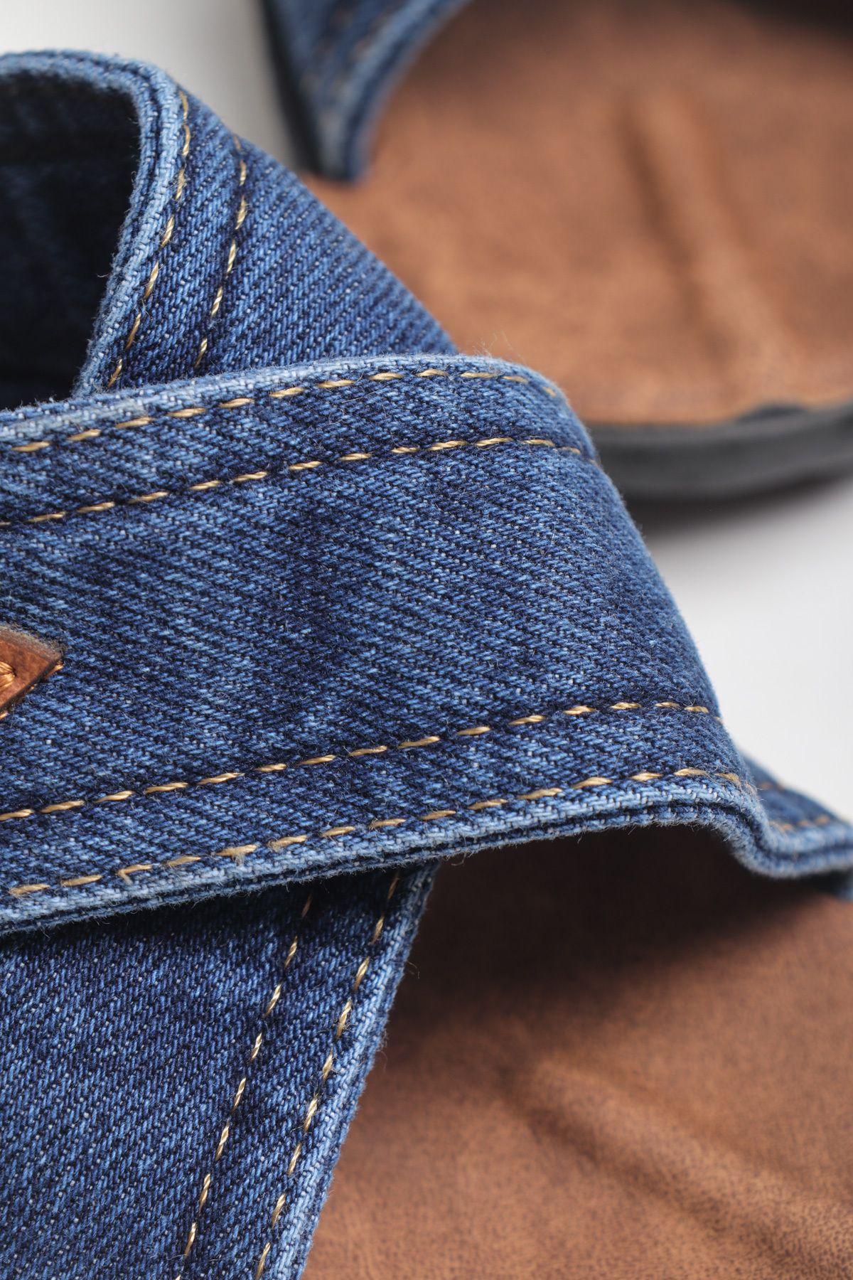 Man-Ανδρικές τζιν παντόφλες Cross Strap 3