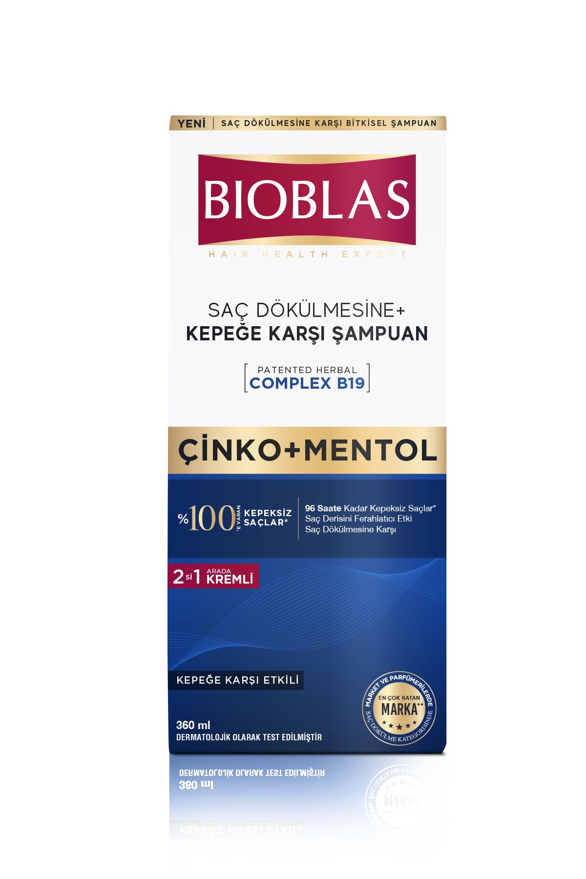Bioblas-360 ML Mentol Freshness – šampon proti lupům 2v1 4
