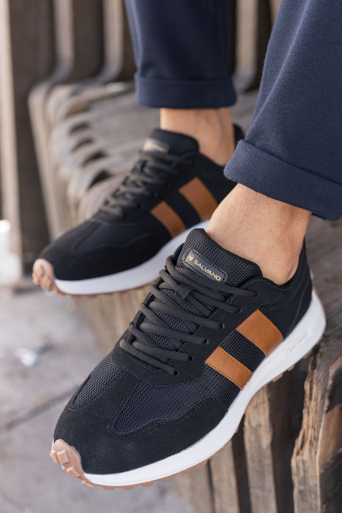 Salvano-Henry 3fx Schwarze Sneaker für Herren 2